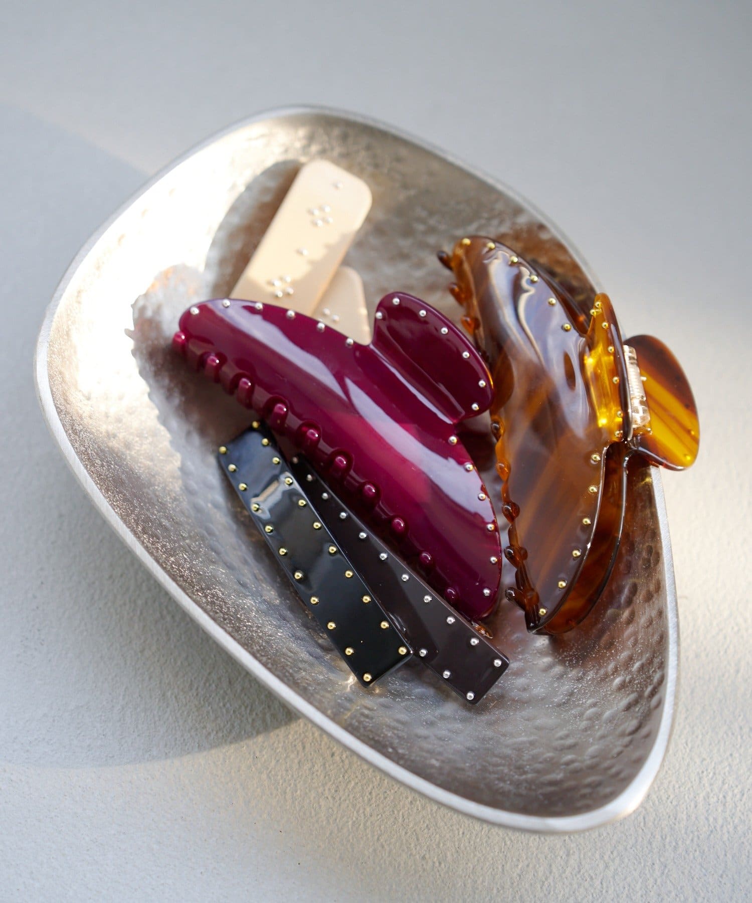 Kastane(カスタネ) 【fiw.】スタッズヘアバンスクリップ