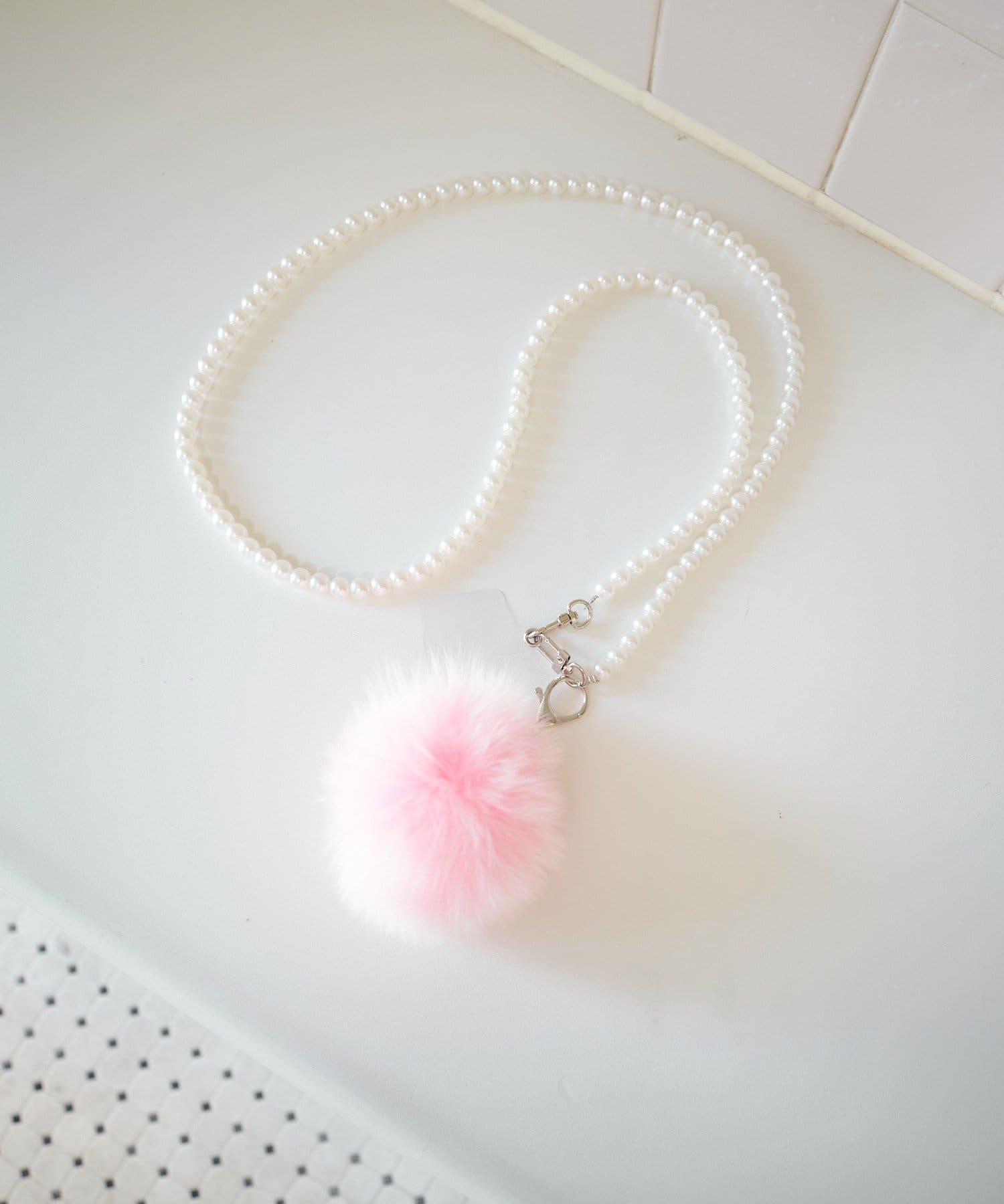 Kastane(カスタネ) ファーチャーム&パールショルダーSET