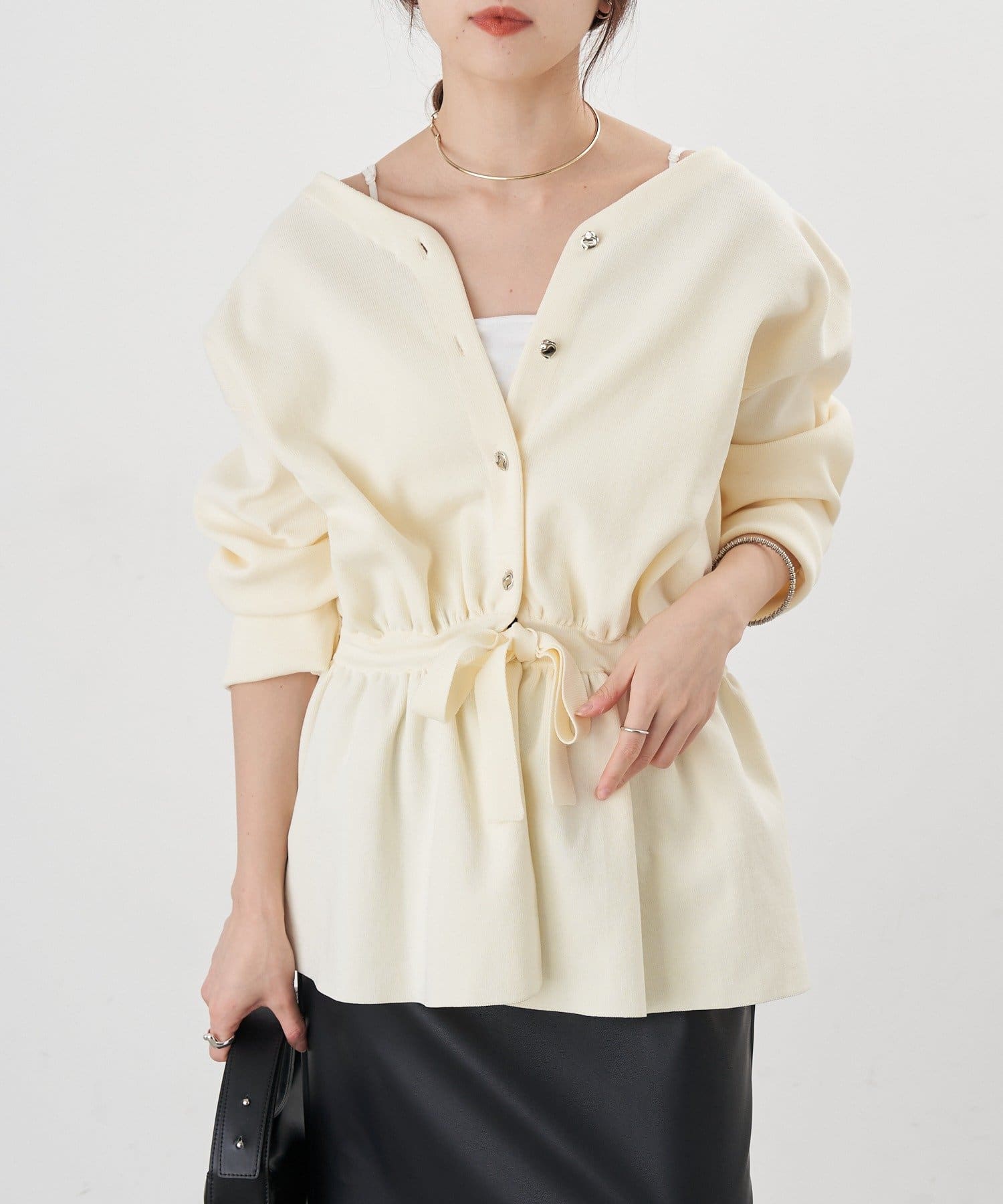 SHENERY(シーナリー) 【26SS予約】3WAYペプラムカーディガン