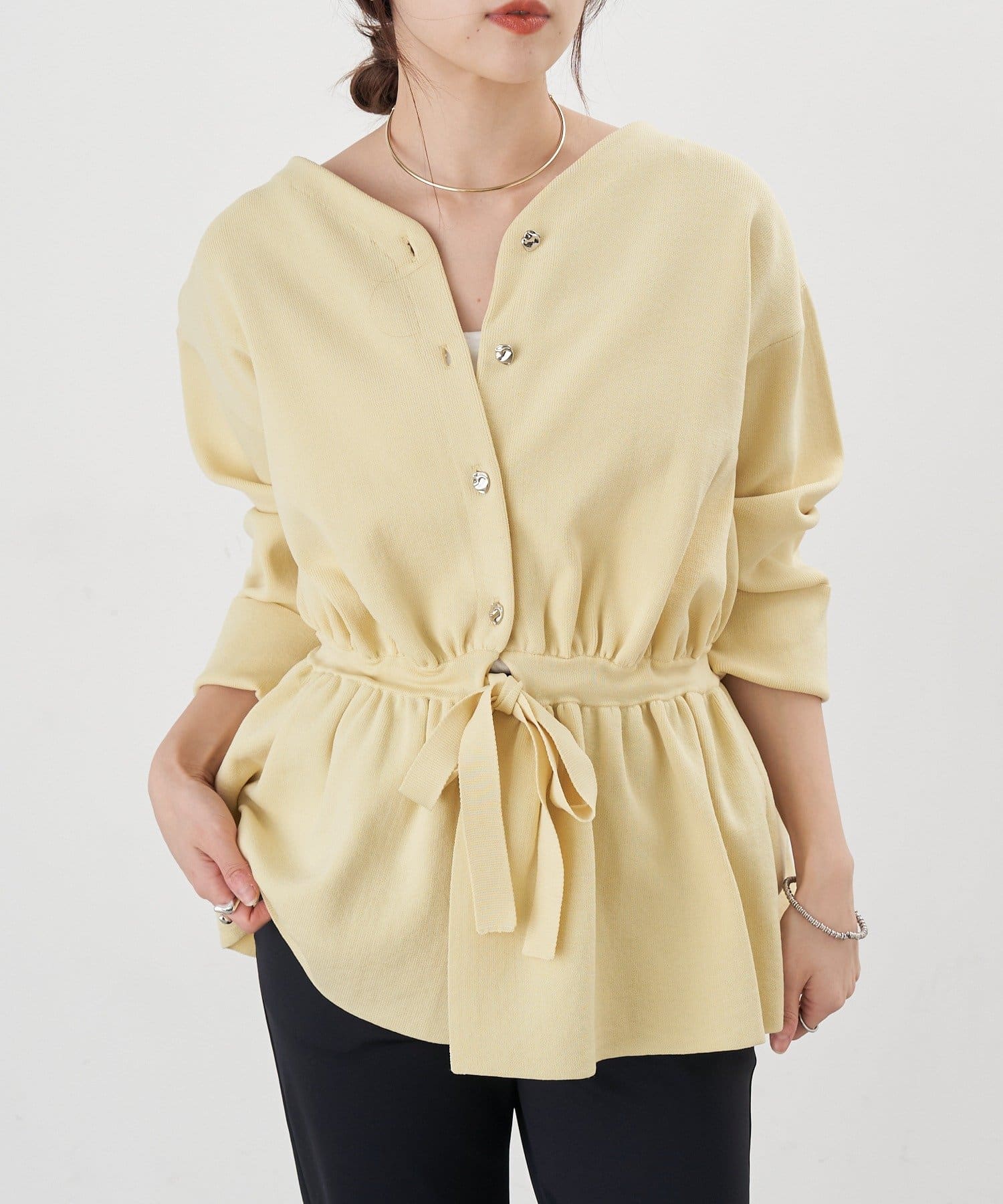 SHENERY(シーナリー) 【26SS予約】3WAYペプラムカーディガン