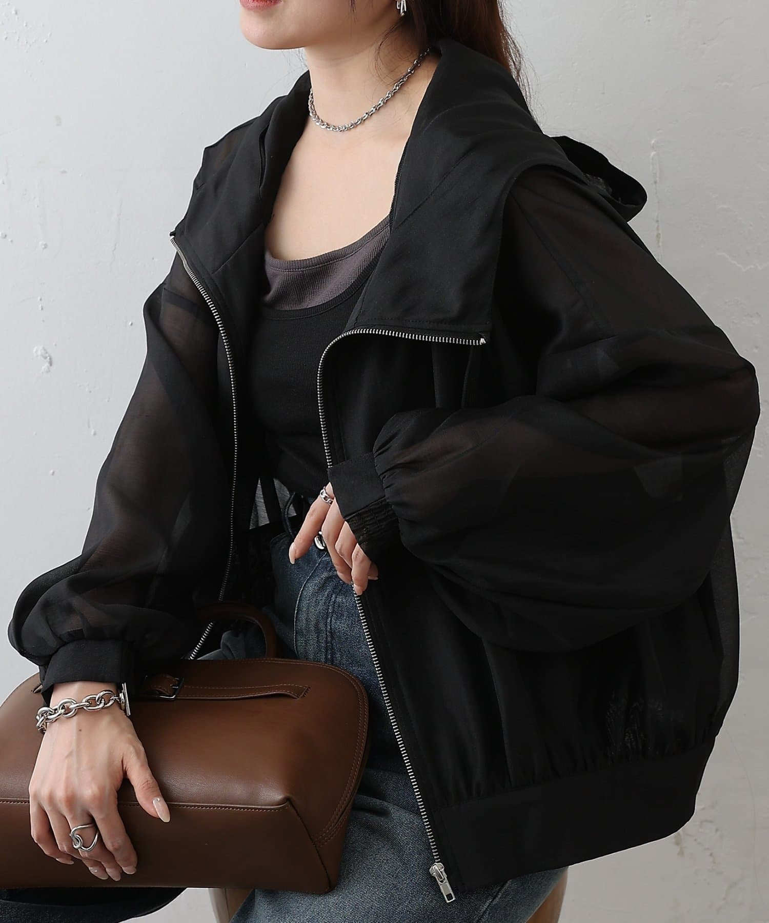 COLONY 2139(コロニー トゥーワンスリーナイン) 【リバイバル】シアーエステルボイルフード付きマンパ