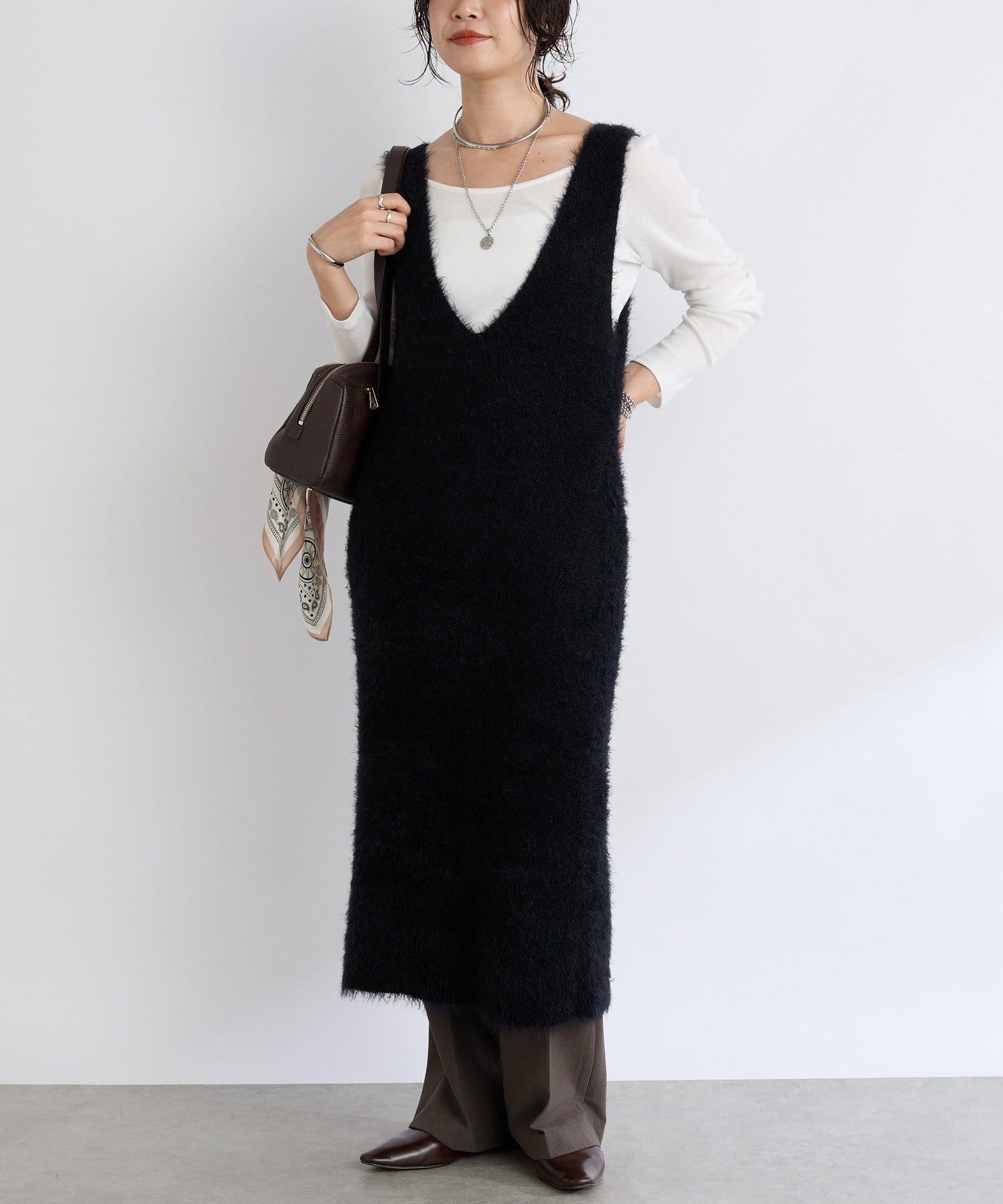 OUTLET(アウトレット) 【RIVE DROITE】2wayフェザーワンピース