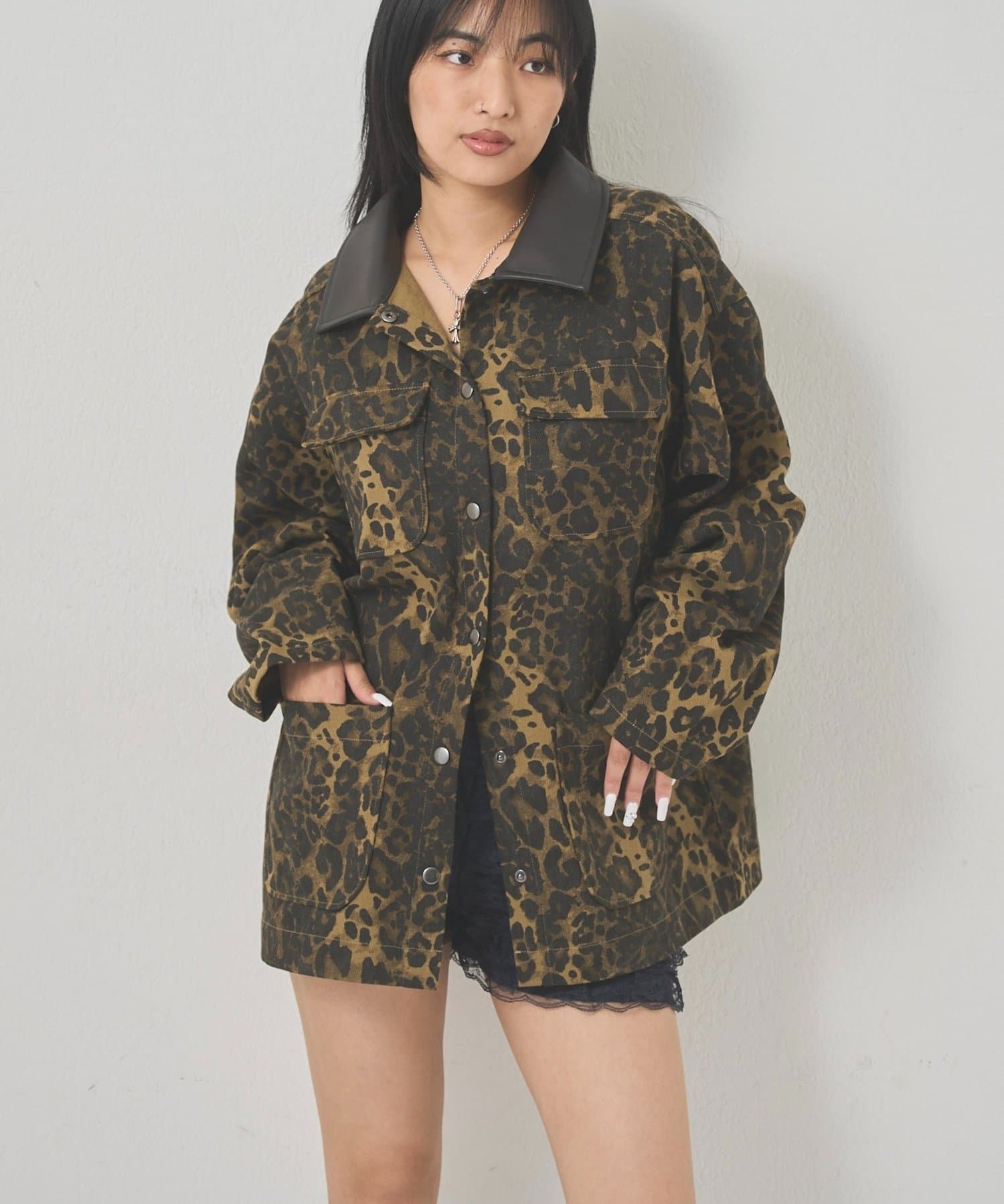 OUTLET(アウトレット) 【WHO'S WHO gallery】レオパードカバーオール