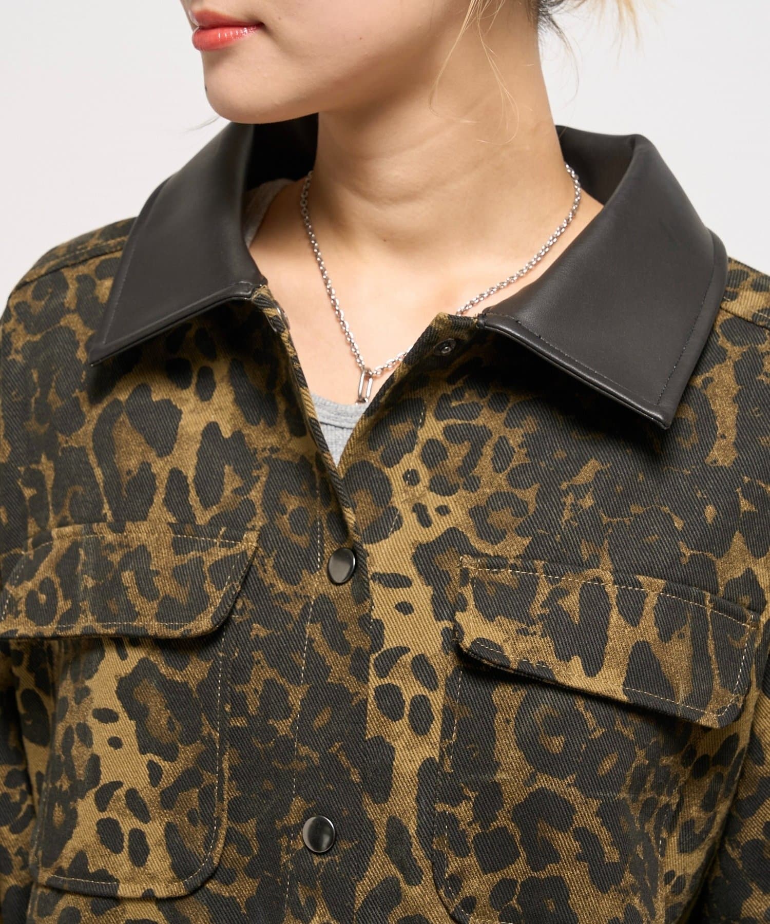 OUTLET(アウトレット) 【WHO'S WHO gallery】レオパードカバーオール