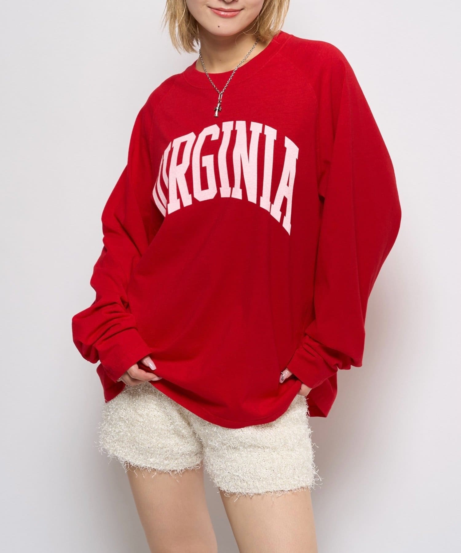 OUTLET(アウトレット) 【WHO'S WHO gallery】ロゴ ラグランロンTEE