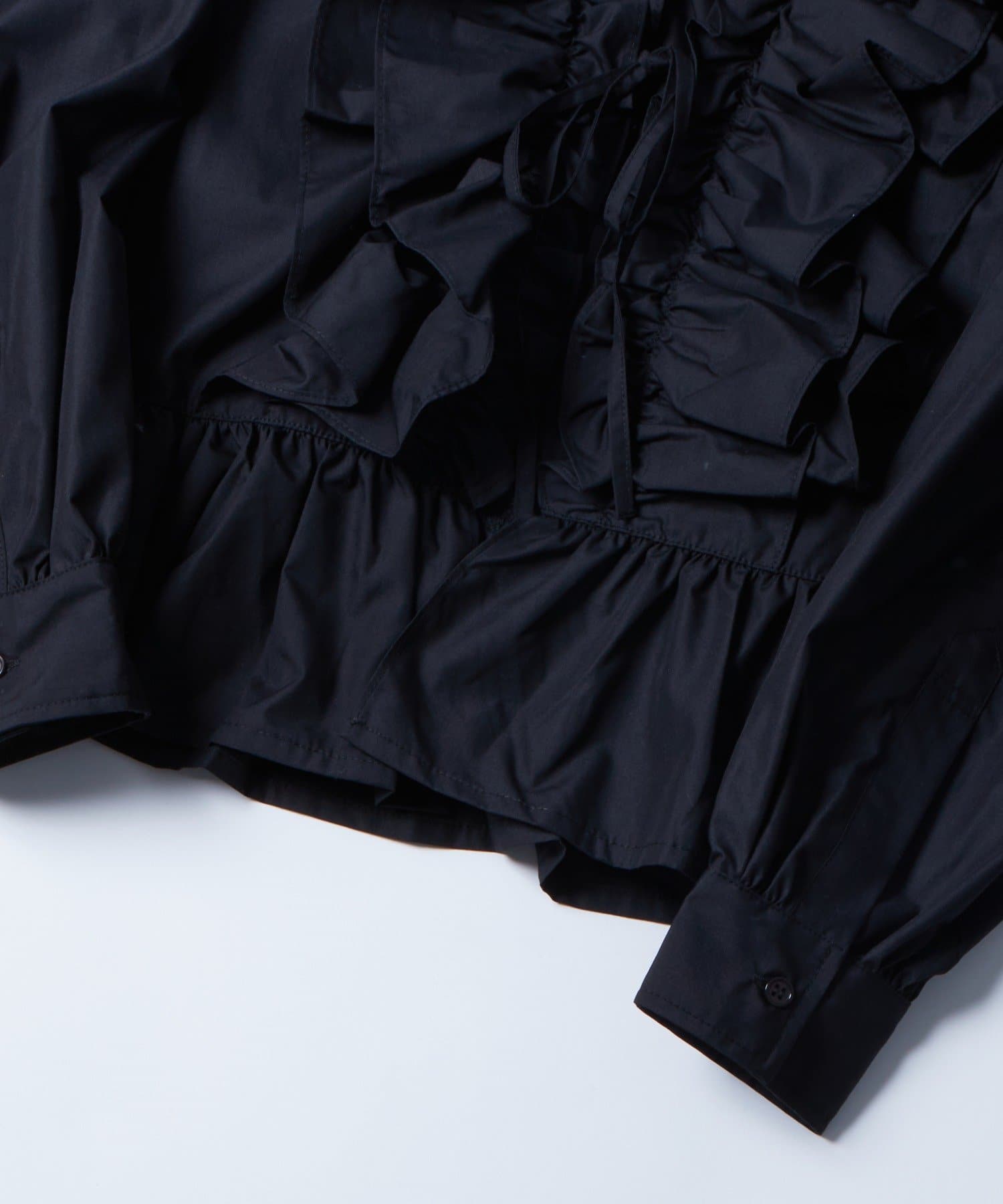 OUTLET(アウトレット) 【WHO'S WHO gallery】フリルペプラムブラウスカーデ