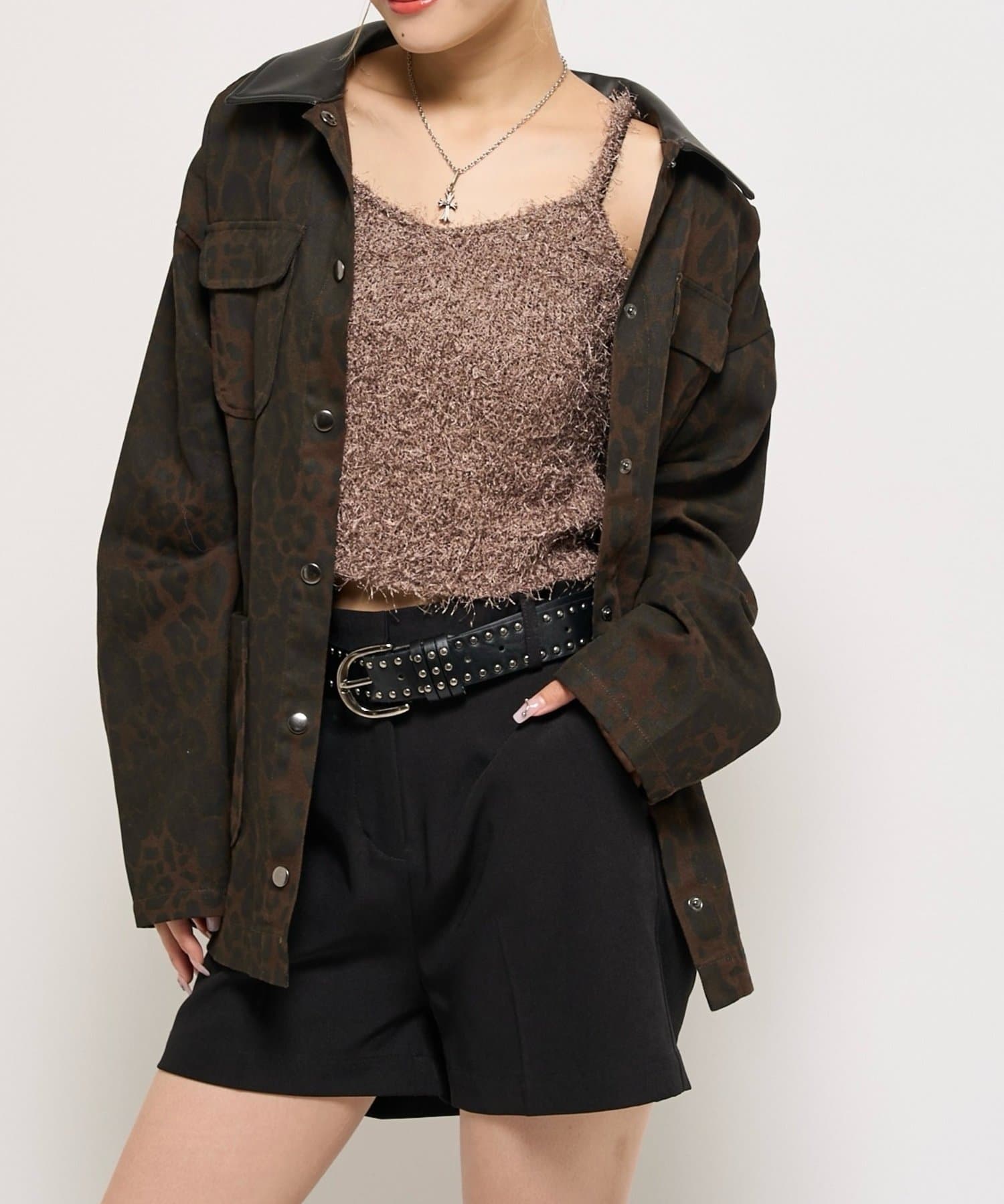 OUTLET(アウトレット) 【WHO'S WHO gallery】シャギーニットキャミ