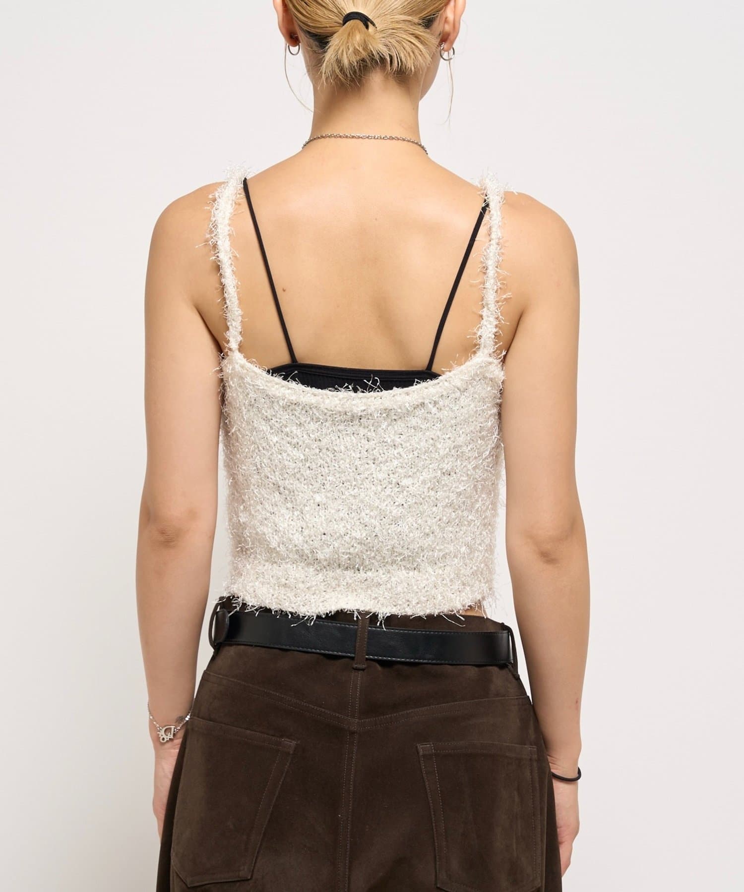 OUTLET(アウトレット) 【WHO'S WHO gallery】シャギーニットキャミ