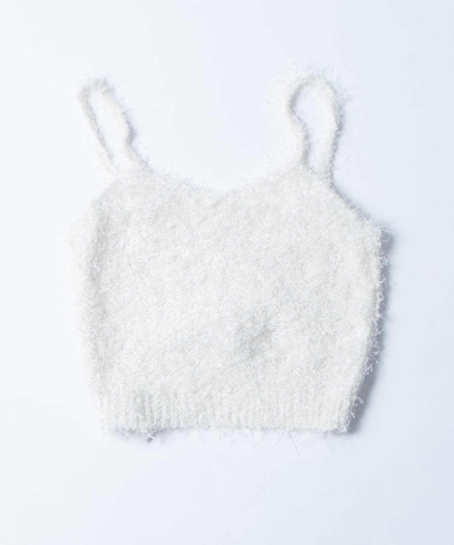 OUTLET(アウトレット) 【WHO'S WHO gallery】シャギーニットキャミ