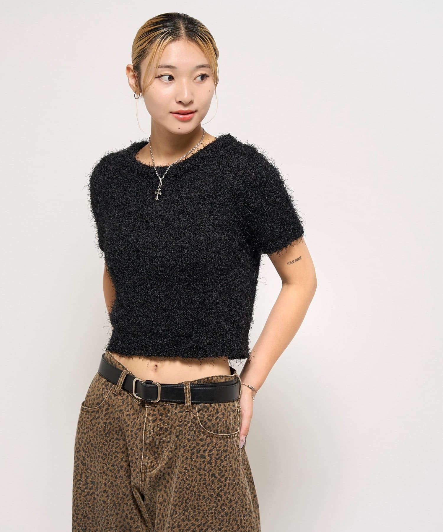 OUTLET(アウトレット) 【WHO'S WHO gallery】シャギーニットトップス