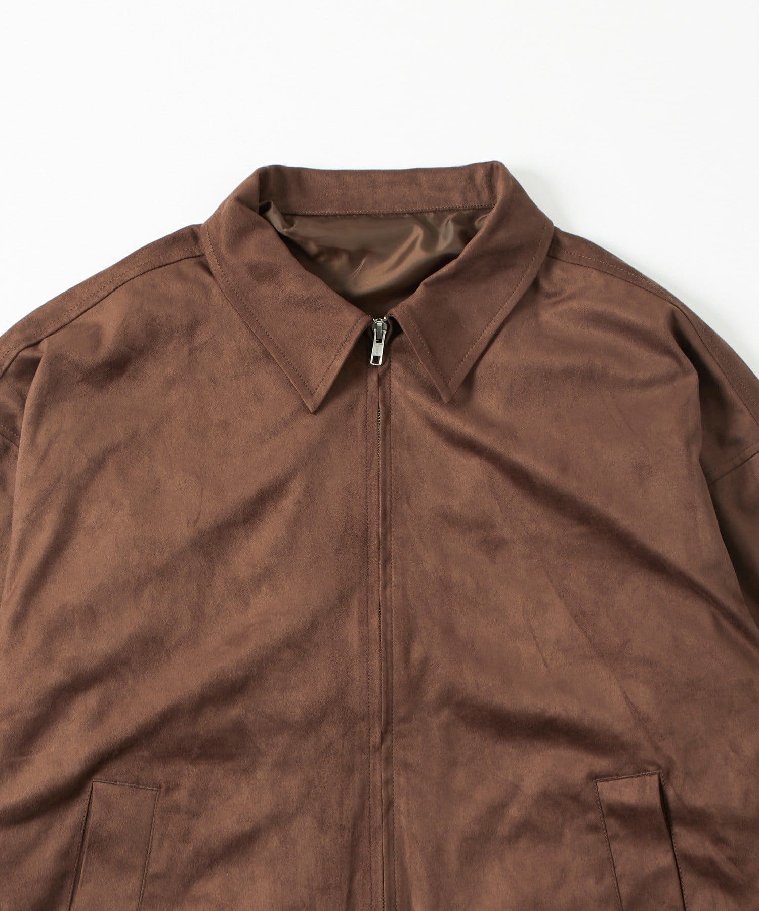 OUTLET(アウトレット) 【WHO'S WHO gallery】フェイクスウェードBIGブルゾン