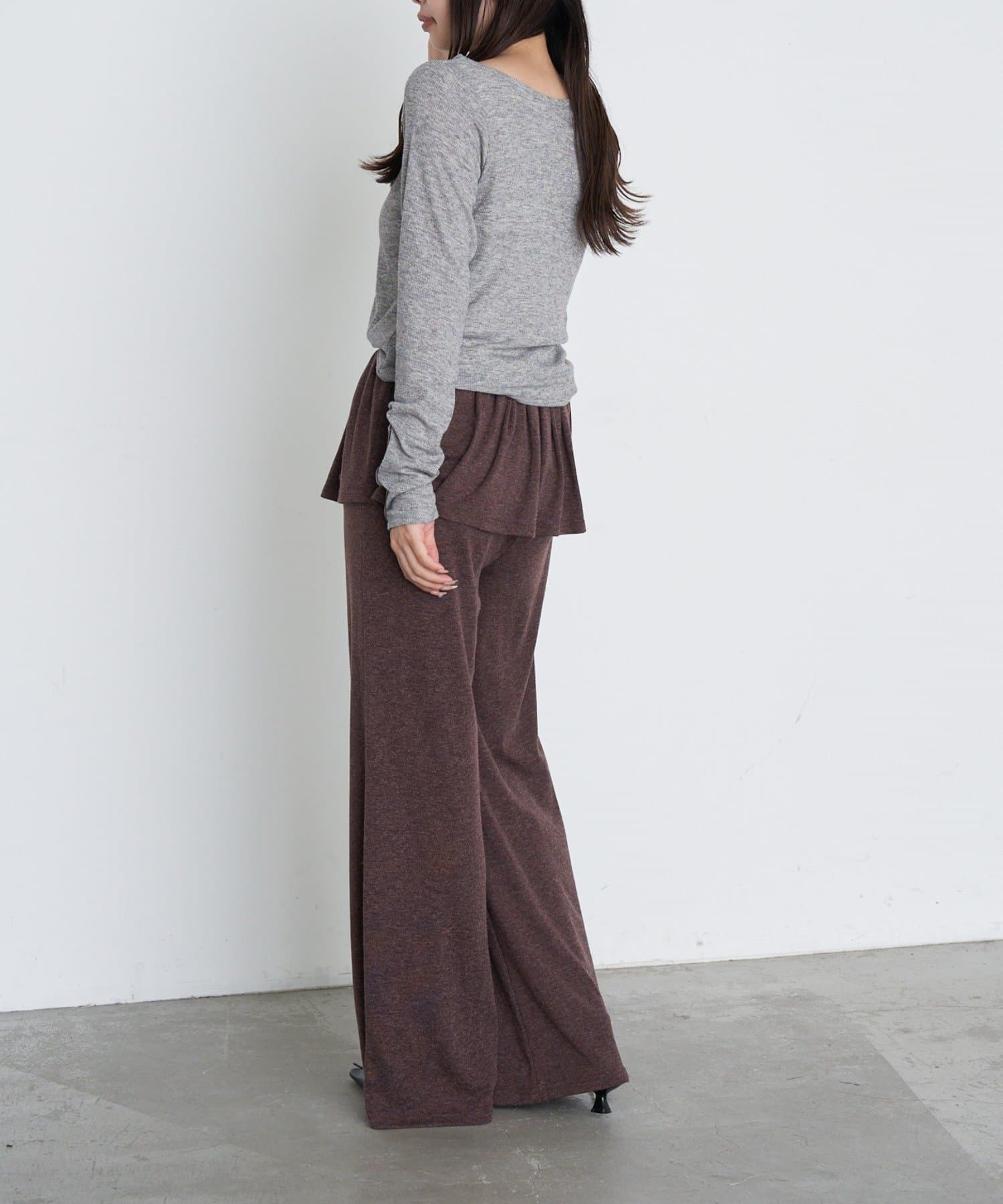 OUTLET(アウトレット) 【Ray Cassin】カットレイヤードパンツ