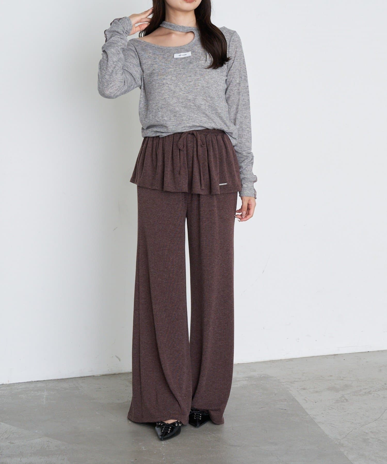 OUTLET(アウトレット) 【Ray Cassin】カットレイヤードパンツ