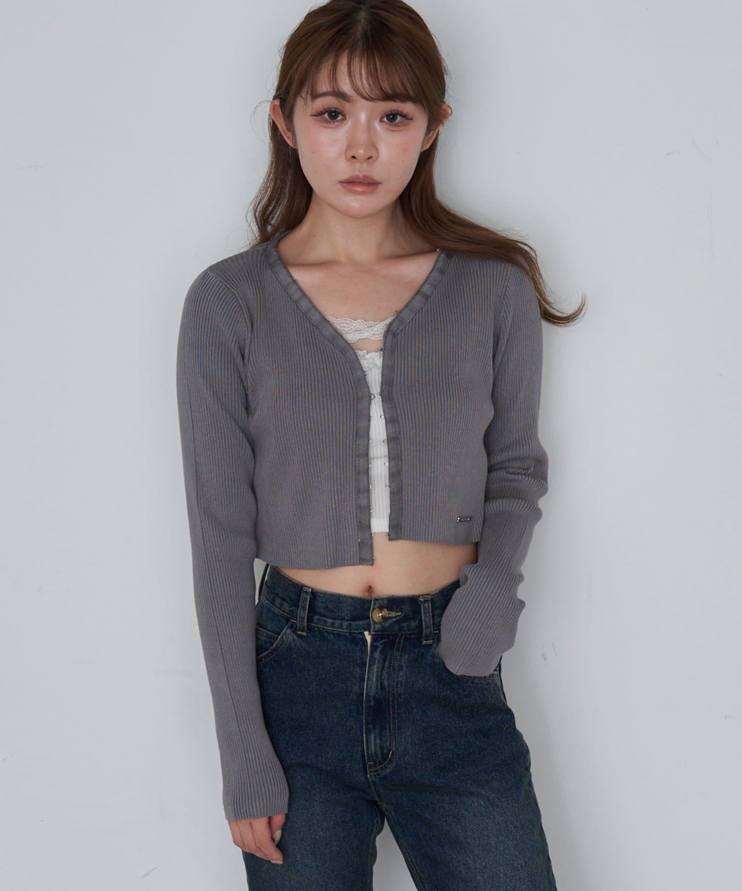 OUTLET(アウトレット) 【Ray Cassin】コンパクトホックニットカーディガン