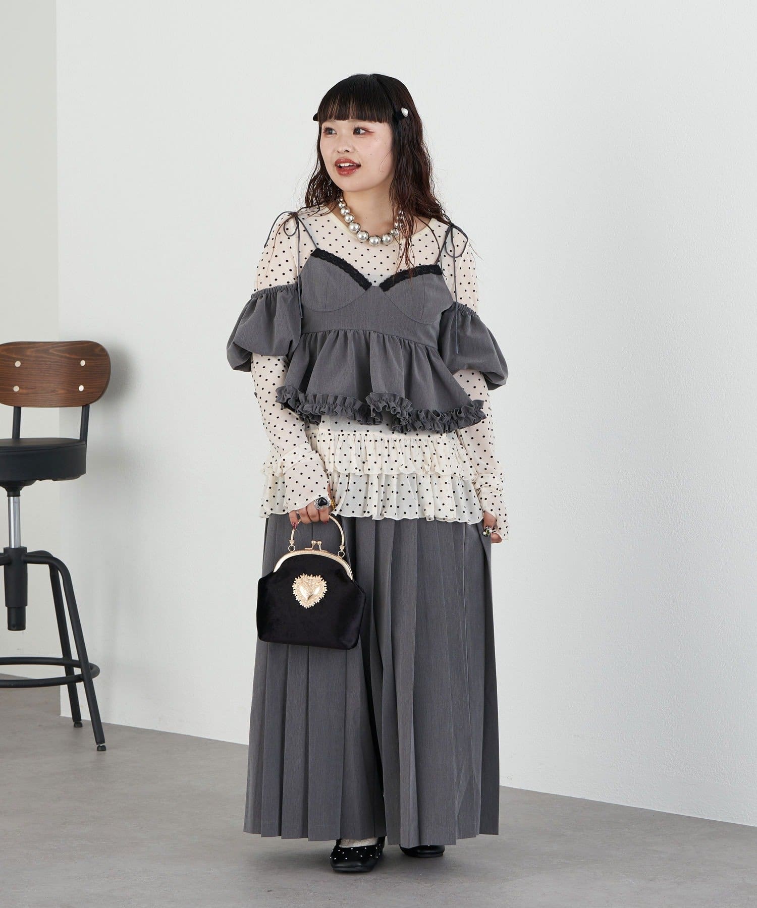 OUTLET(アウトレット) 【Ciaopanic】プリーツワイドパンツ