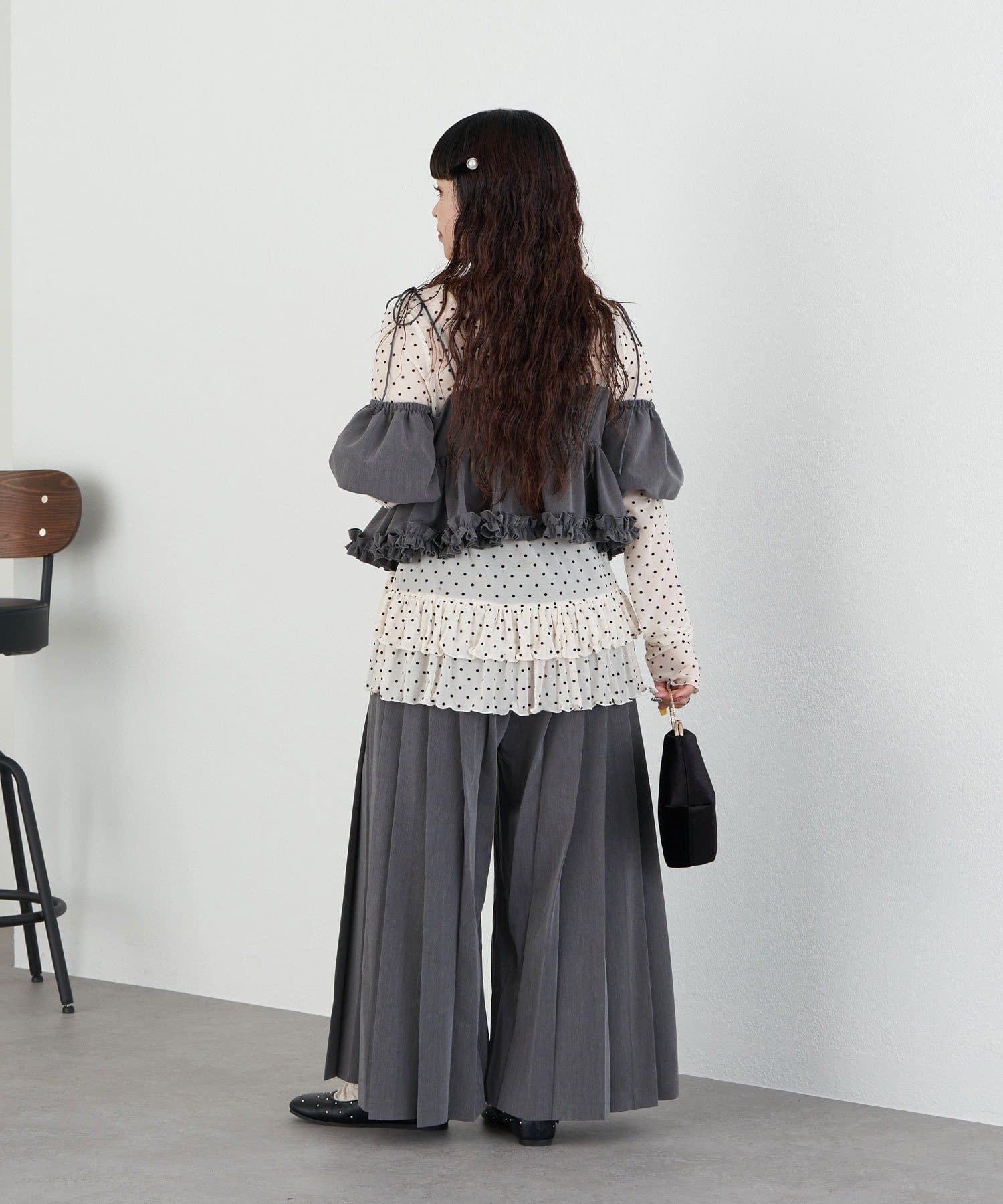 OUTLET(アウトレット) 【Ciaopanic】プリーツワイドパンツ