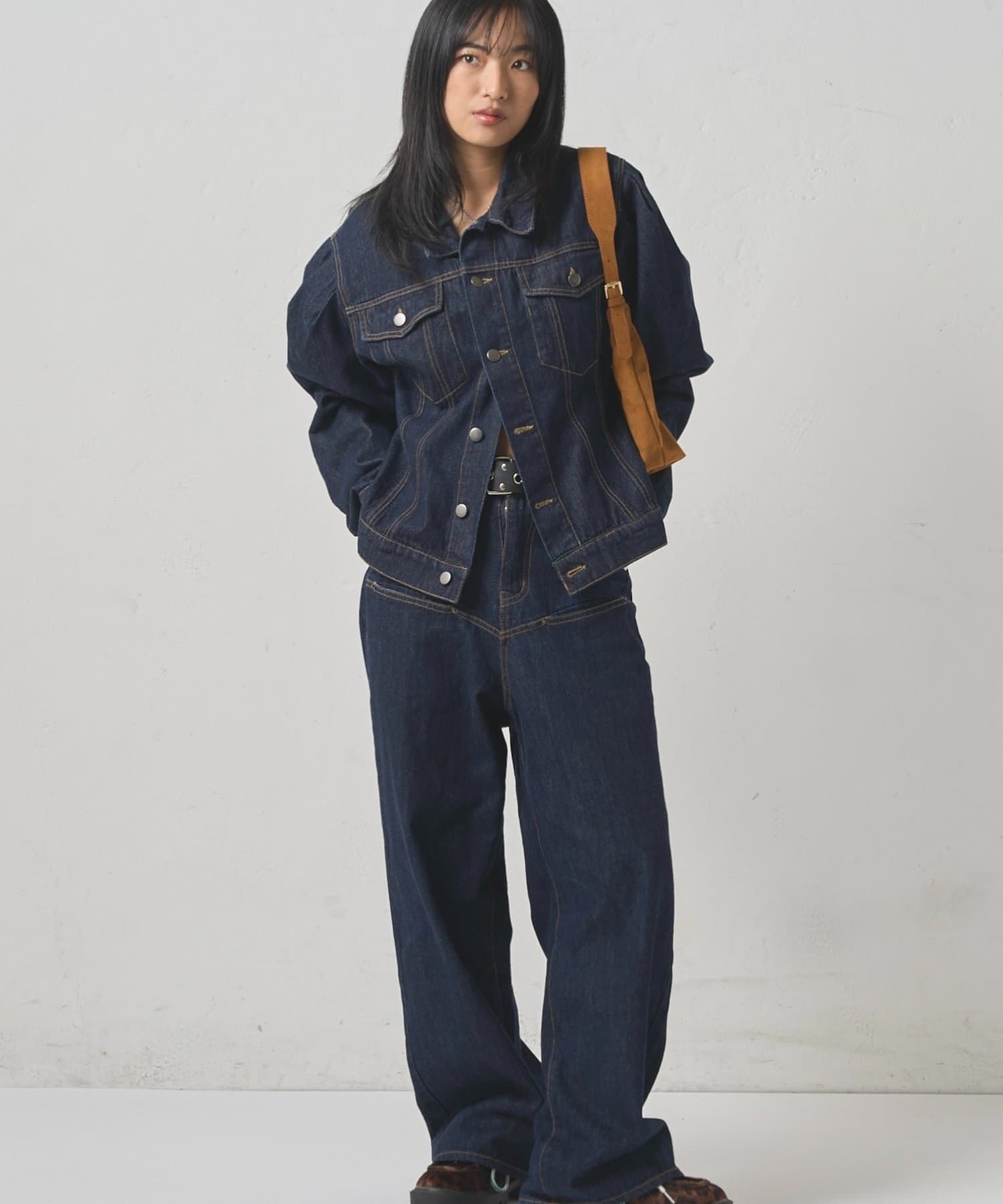 OUTLET(アウトレット) 【WHO'S WHO gallery】パフスリーブデニムジャケット