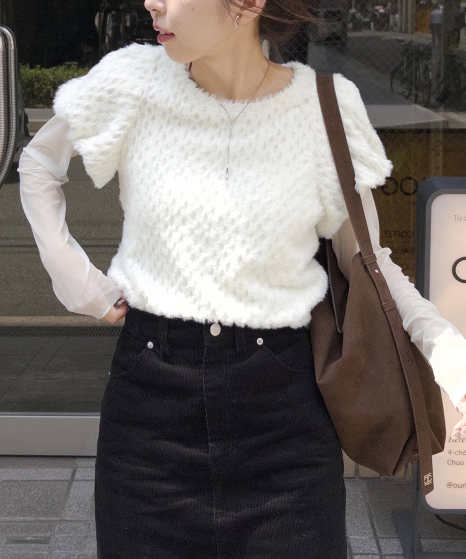 OUTLET(アウトレット) 【CAPRICIEUX LE'MAGE】ミニファーチュールトップス