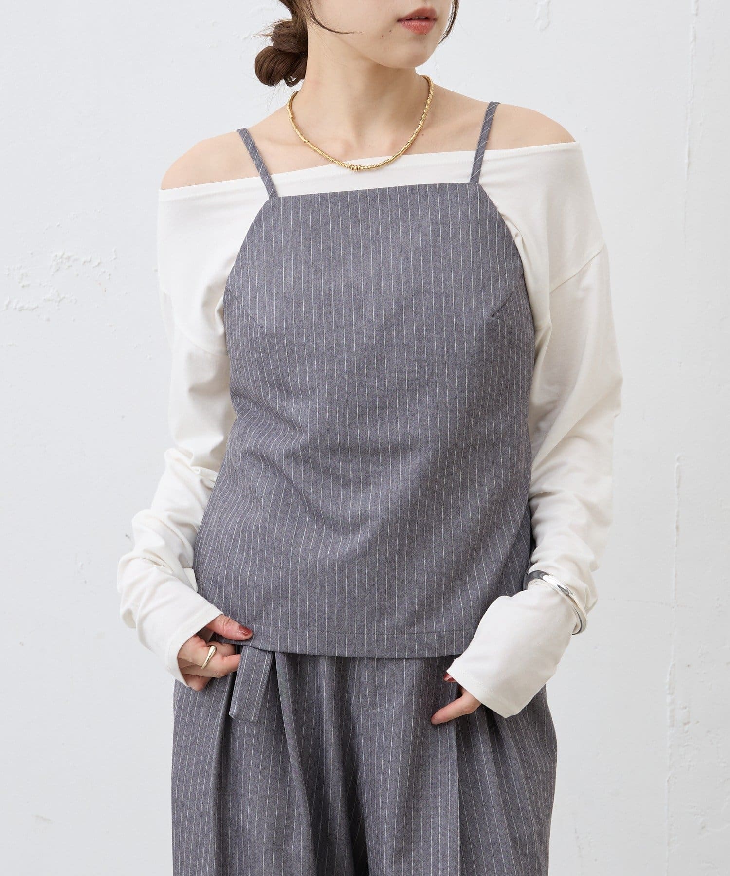 OUTLET(アウトレット) 【SHENERY】バックストラップキャミソール