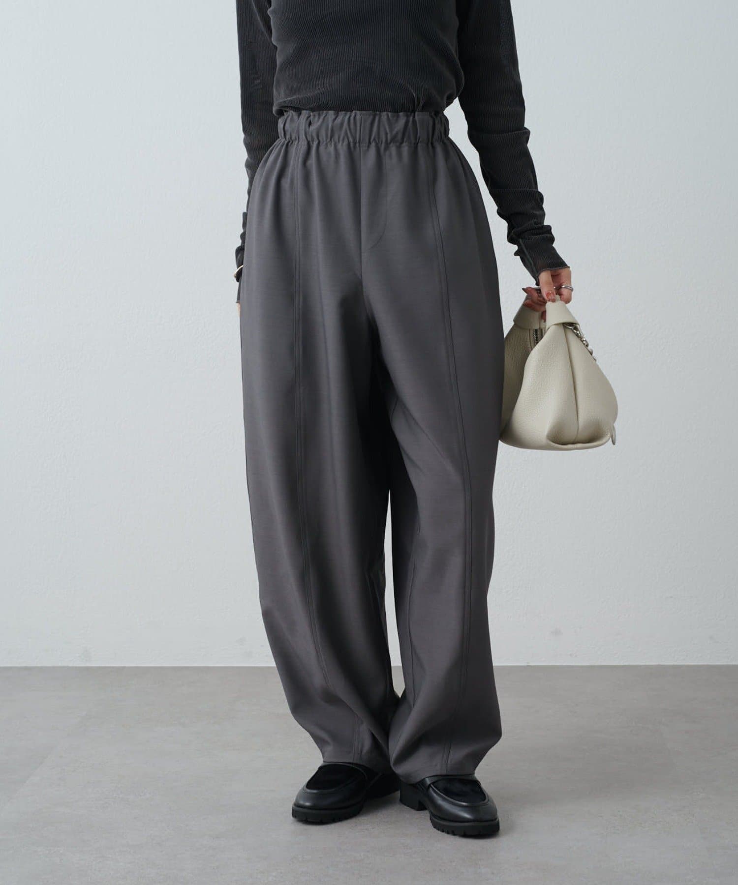 OUTLET(アウトレット) 【Lui's】カーブイージーパンツ