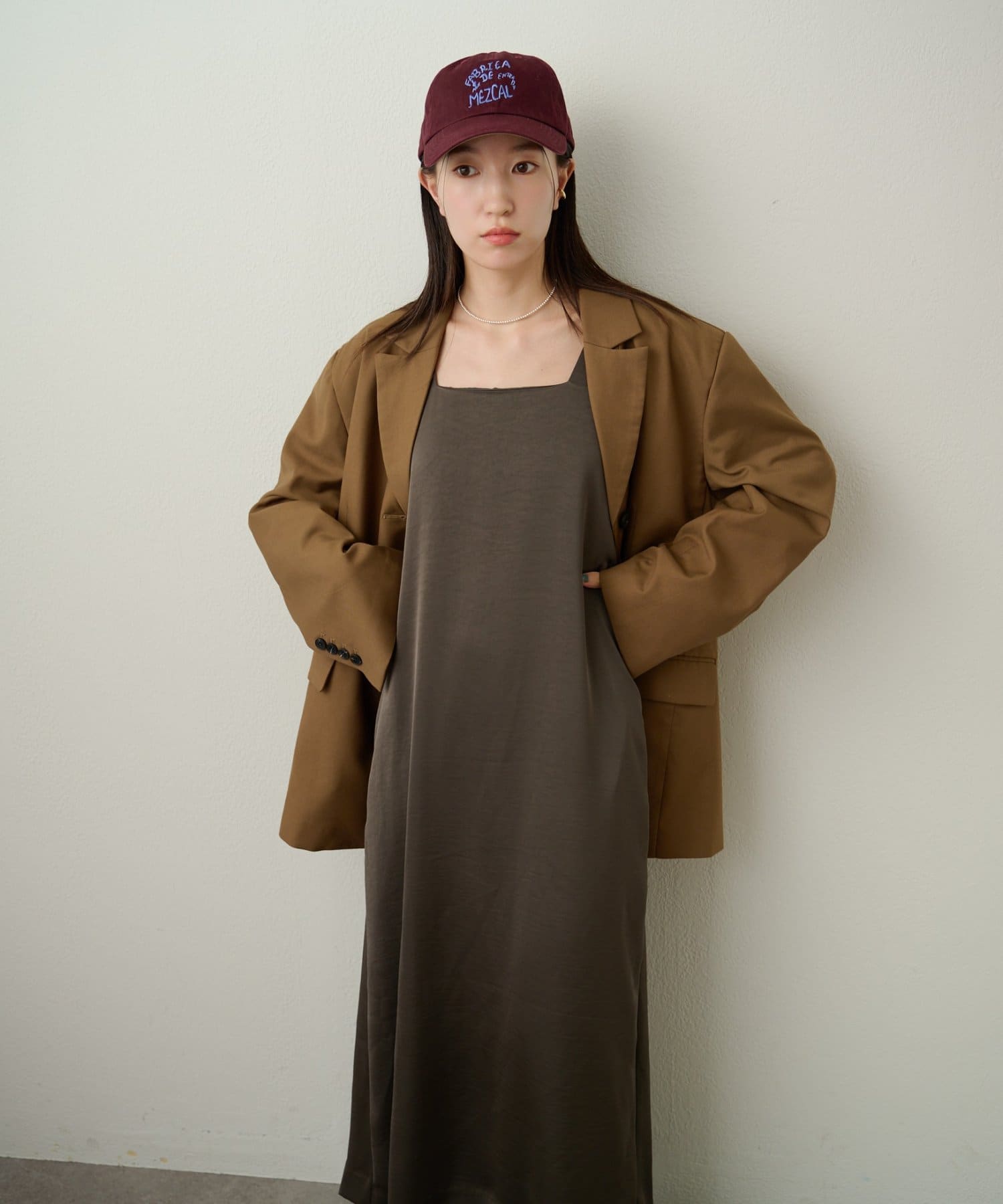 OUTLET(アウトレット) 【Omekashi】サテンスクエアジャンスカ