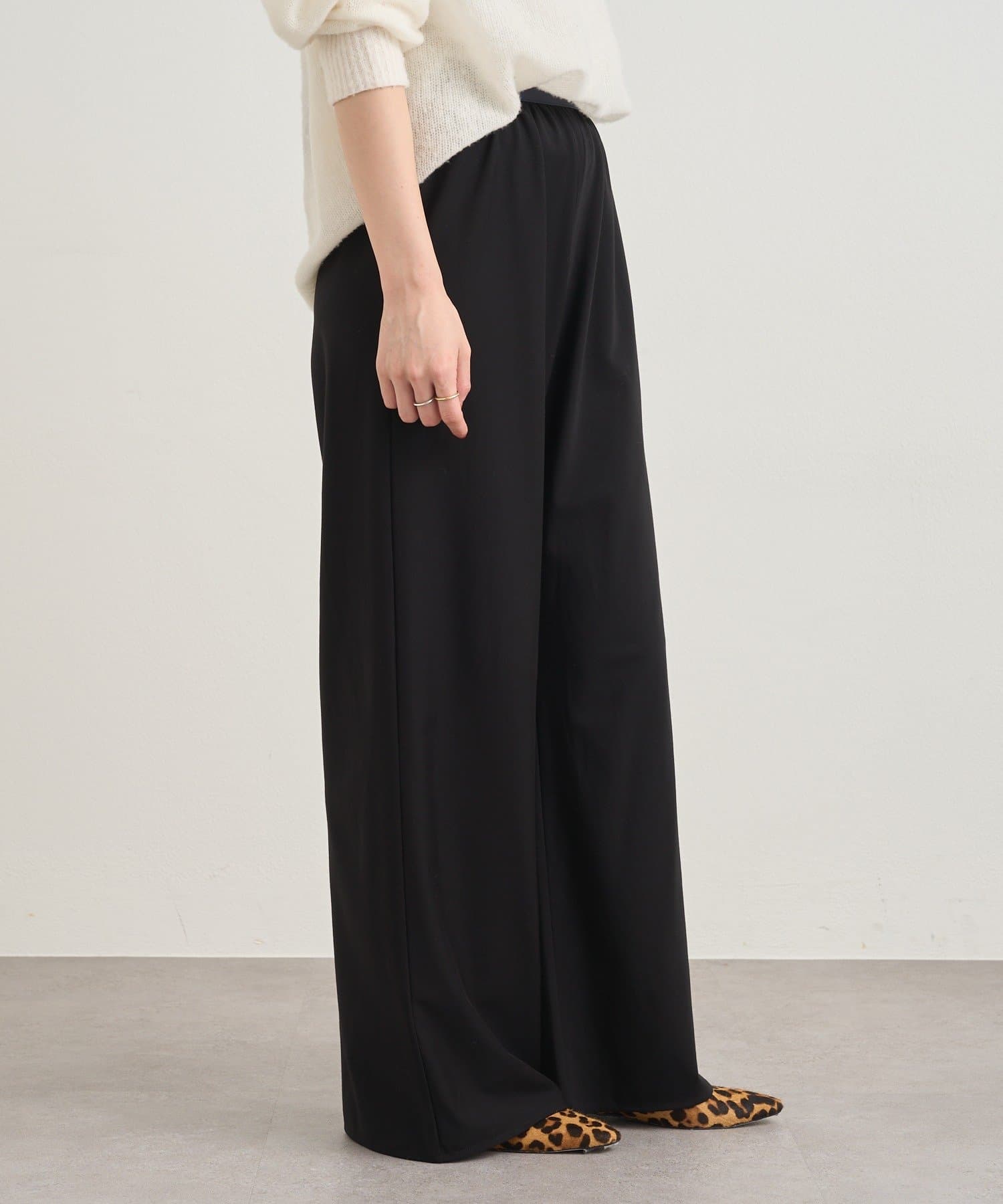 OUTLET(アウトレット) 【SHENERY】ウエスト切替イージーパンツ