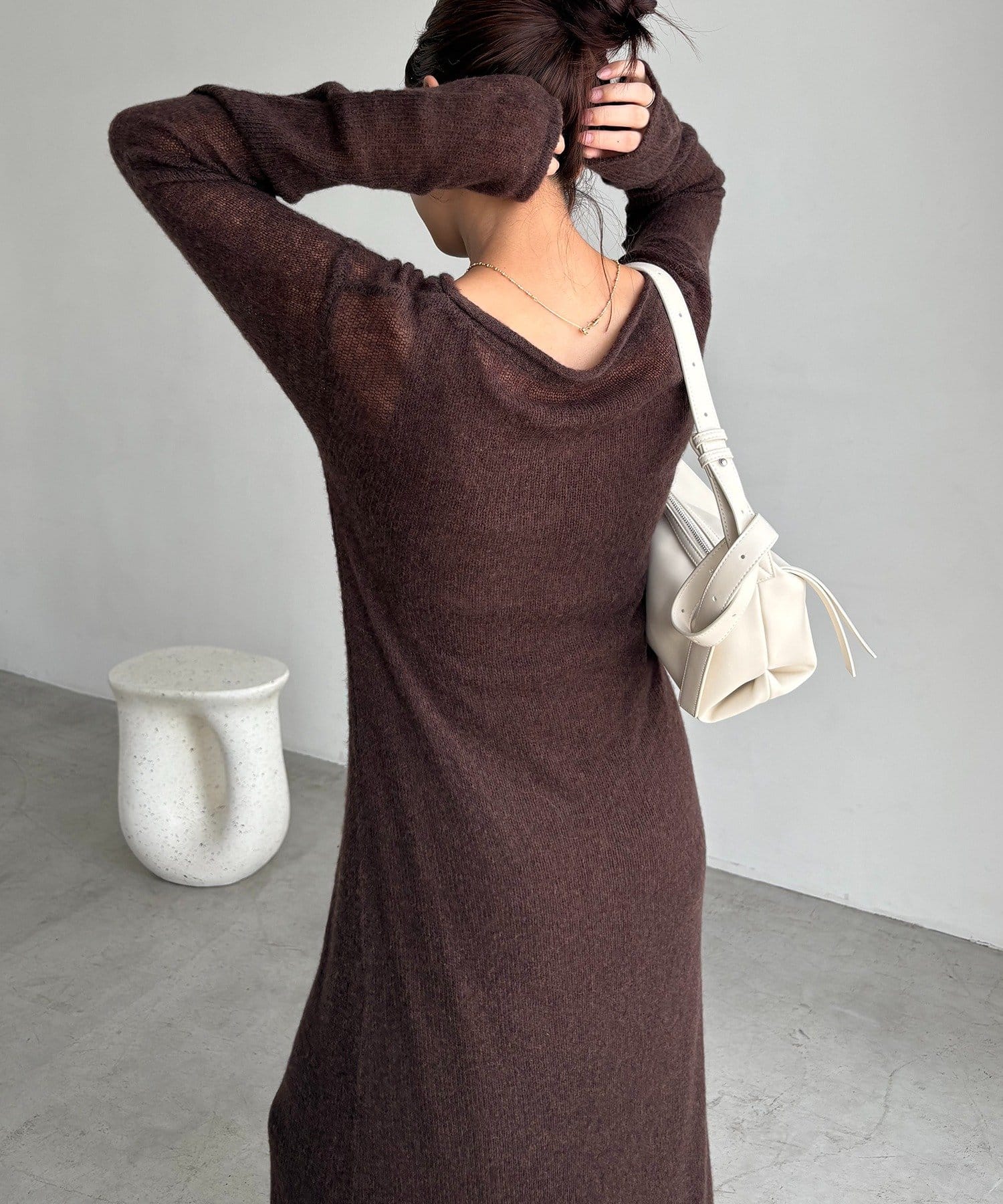 CAPRICIEUX LE'MAGE】テンセルウールマキシワンピース | OUTLET