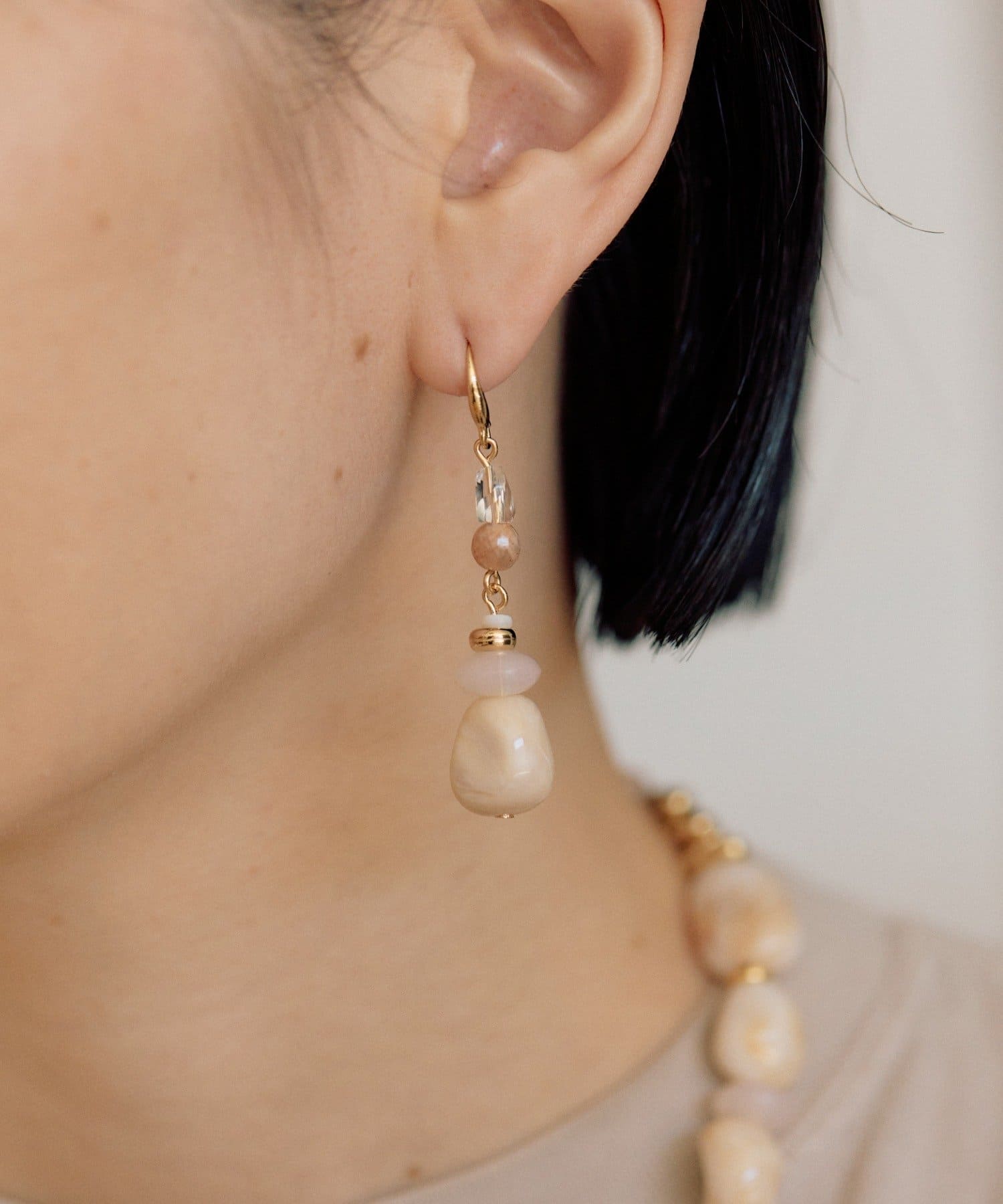 OUTLET(アウトレット) 【ear PAPILLONNER】あいまいマーブルピアス