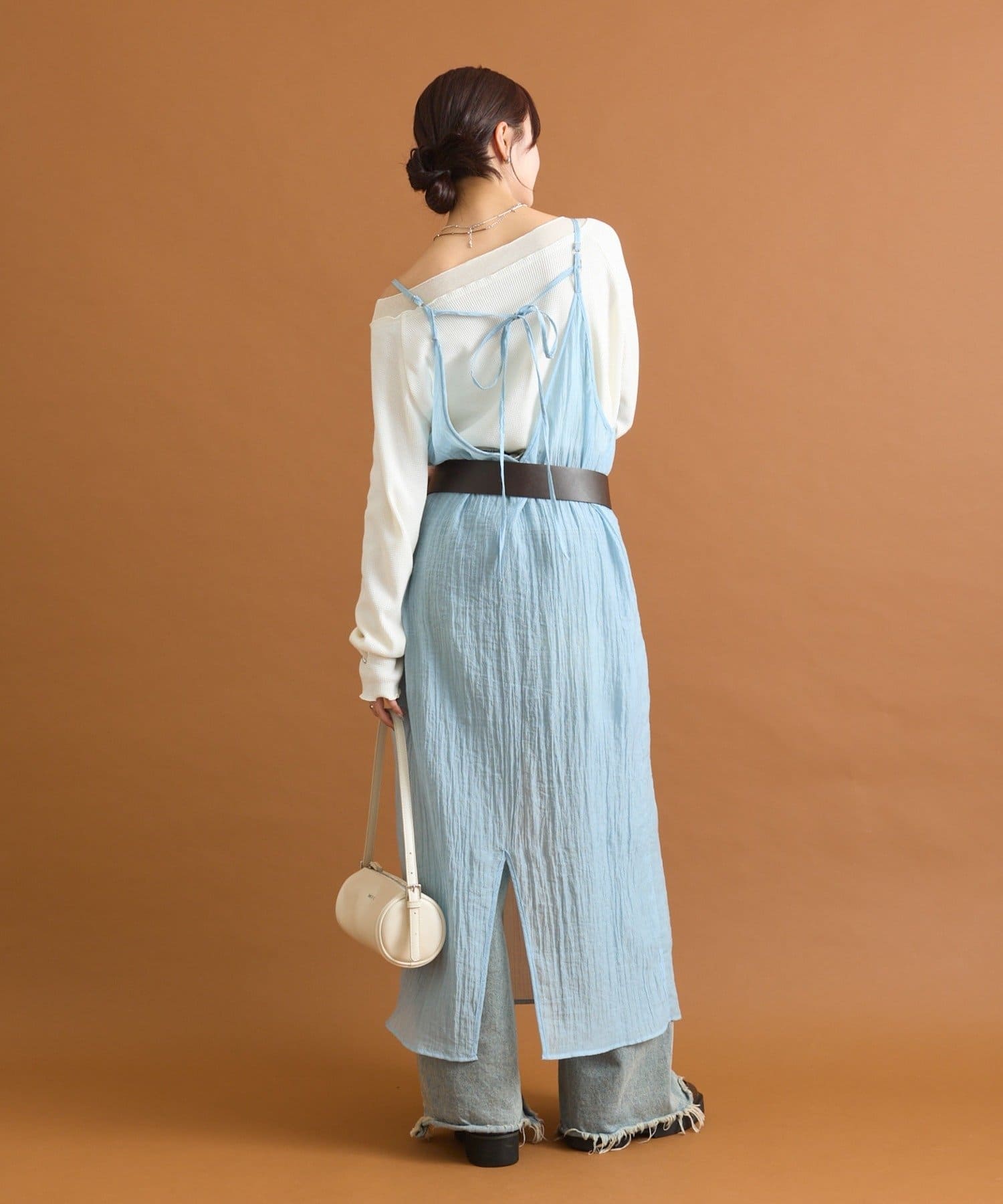 OUTLET(アウトレット) 【mystic】シアーキャミワンピース