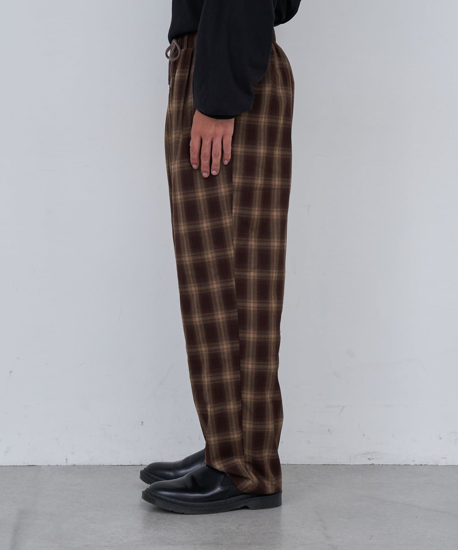 OUTLET(アウトレット) 【Kastane】BM チェックイージーパンツ