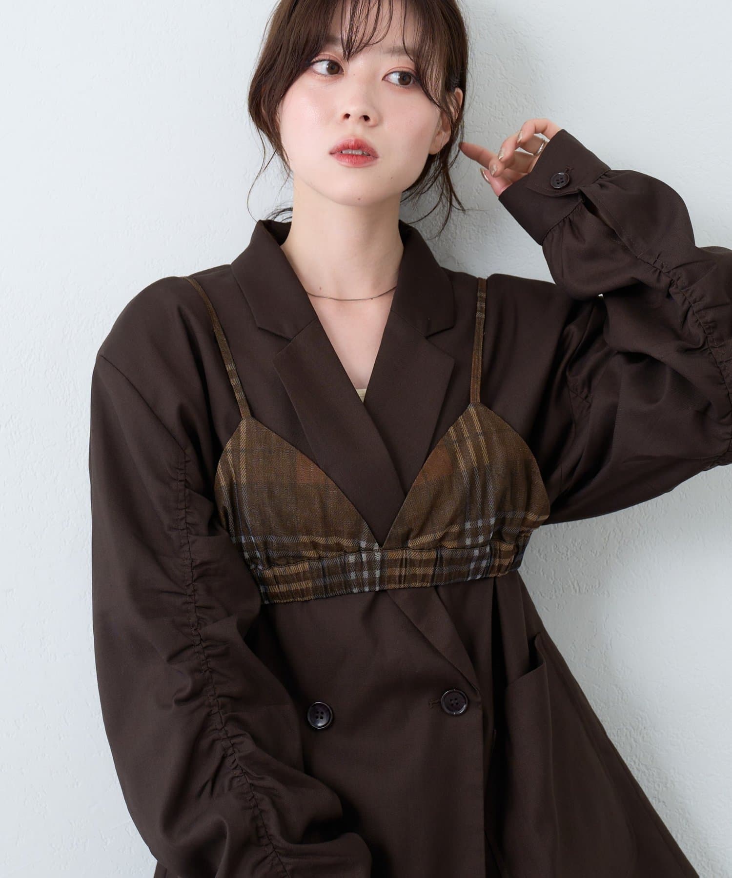 OUTLET(アウトレット) 【Kastane】チュールデニムビスチェ