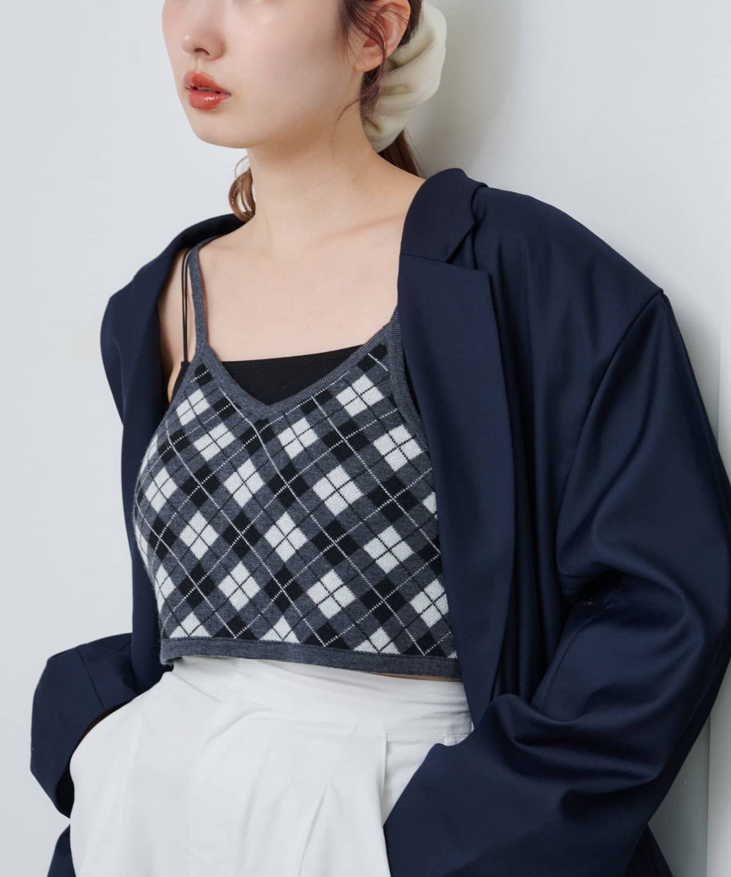 OUTLET(アウトレット) 【Kastane】ジャガードニットビスチェ