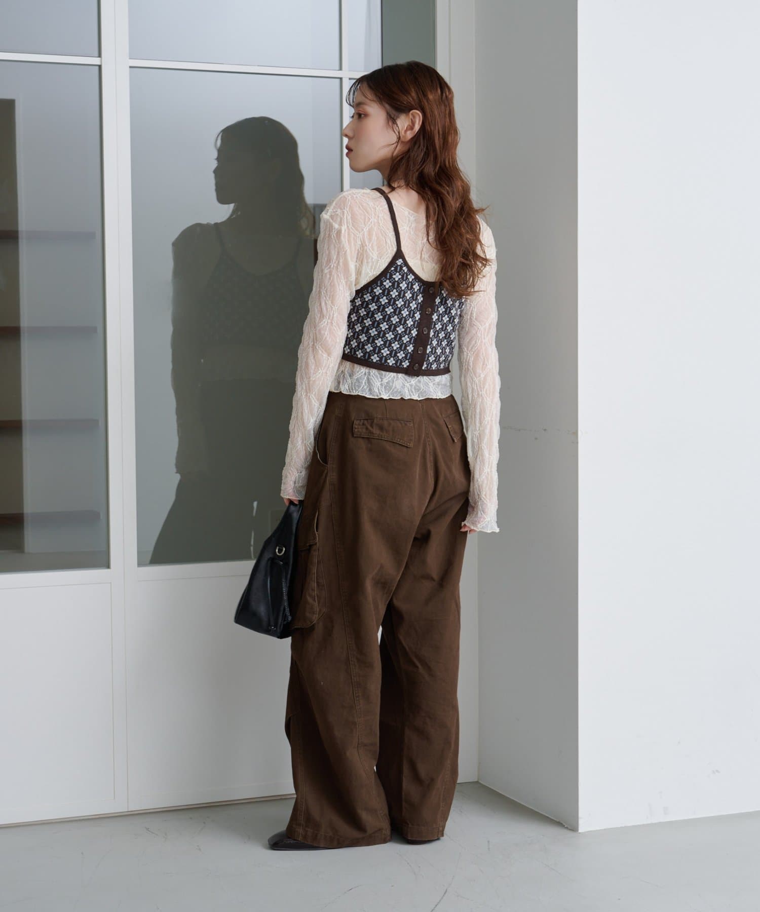 OUTLET(アウトレット) 【Kastane】ジャガードニットビスチェ