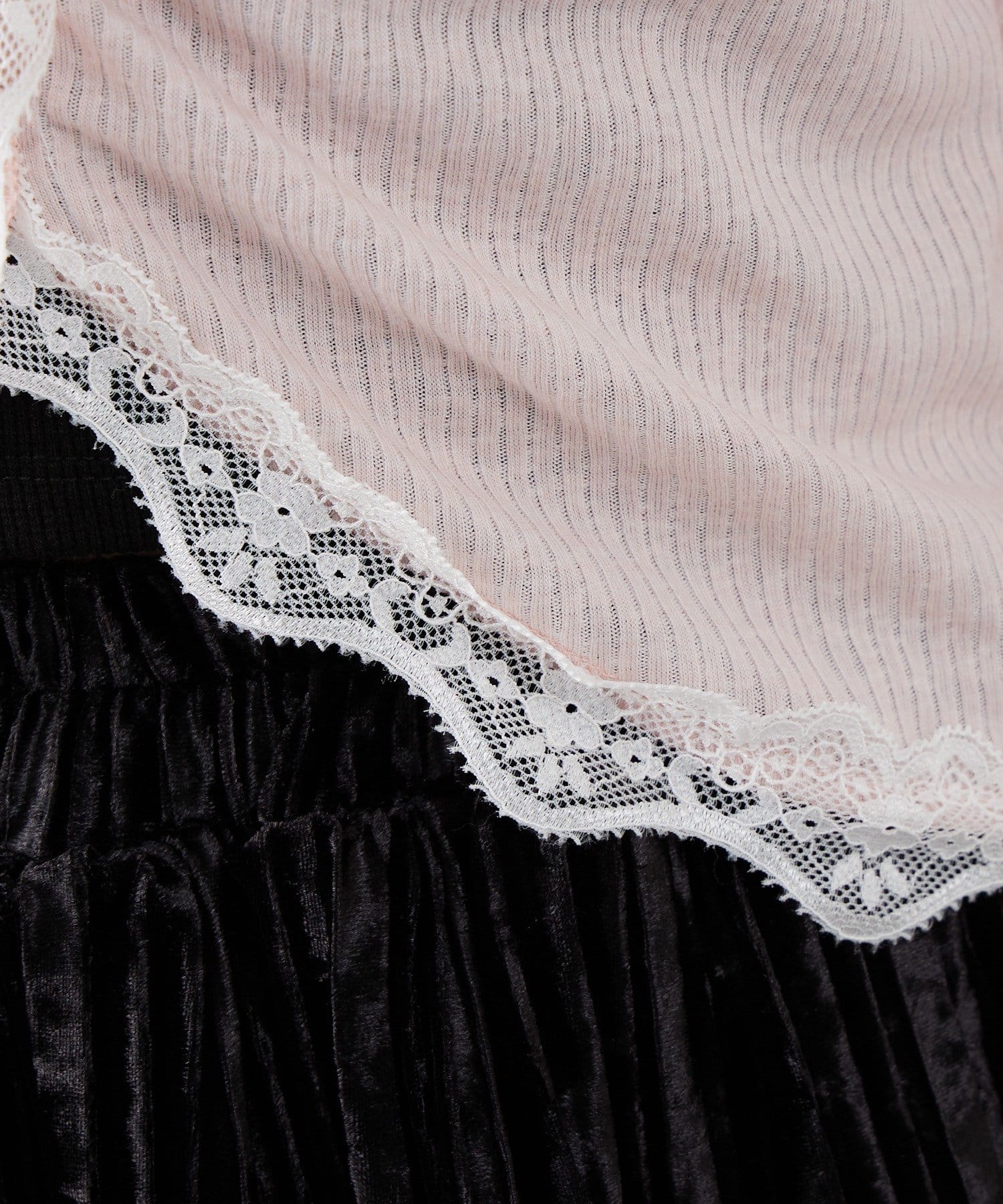 OUTLET(アウトレット) 【mystic】[mline]シアーレース ギャザーカーディガン