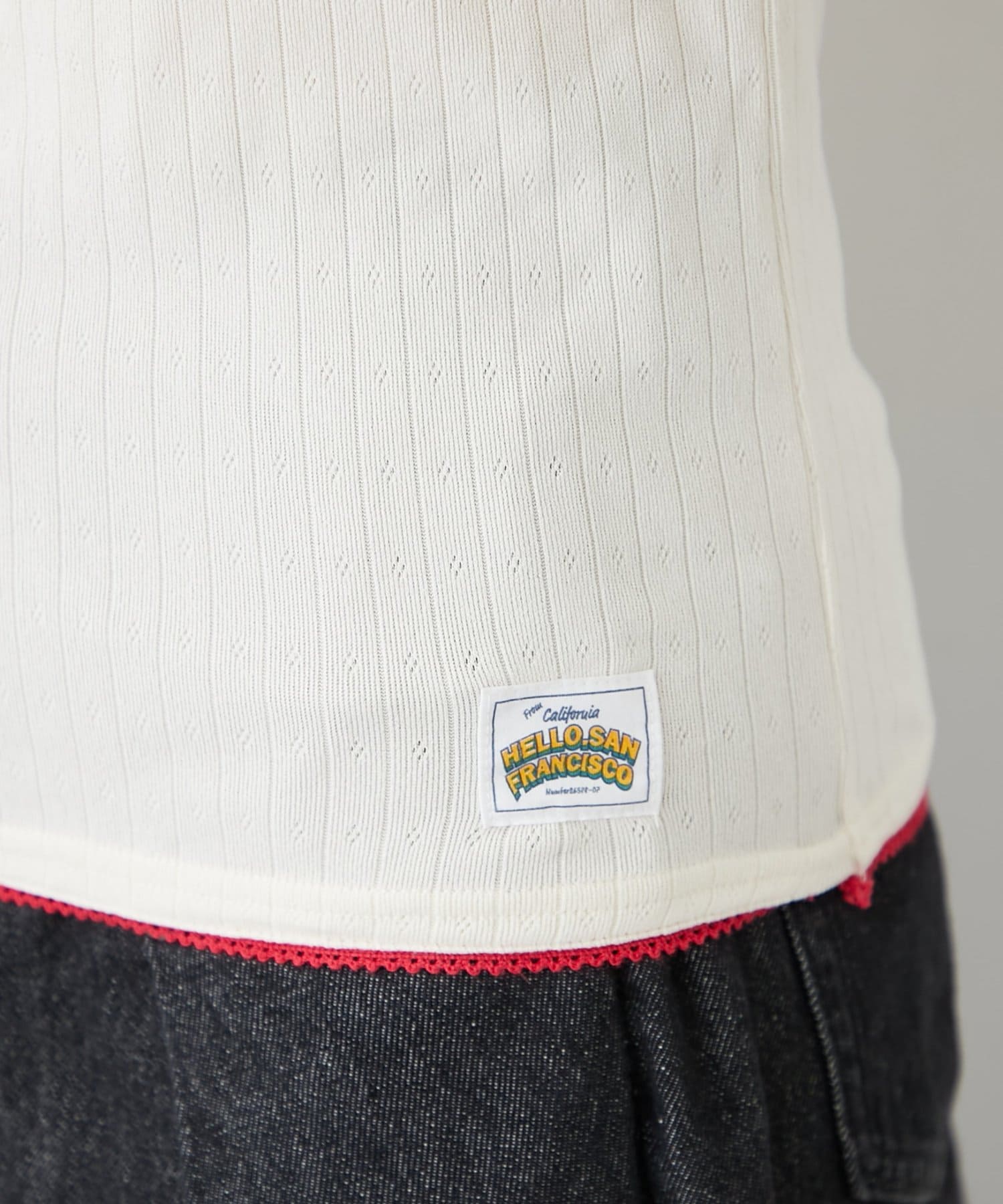 OUTLET(アウトレット) 【CIAOPANIC TYPY】H.Sカップ付きベロアリボンキャミ