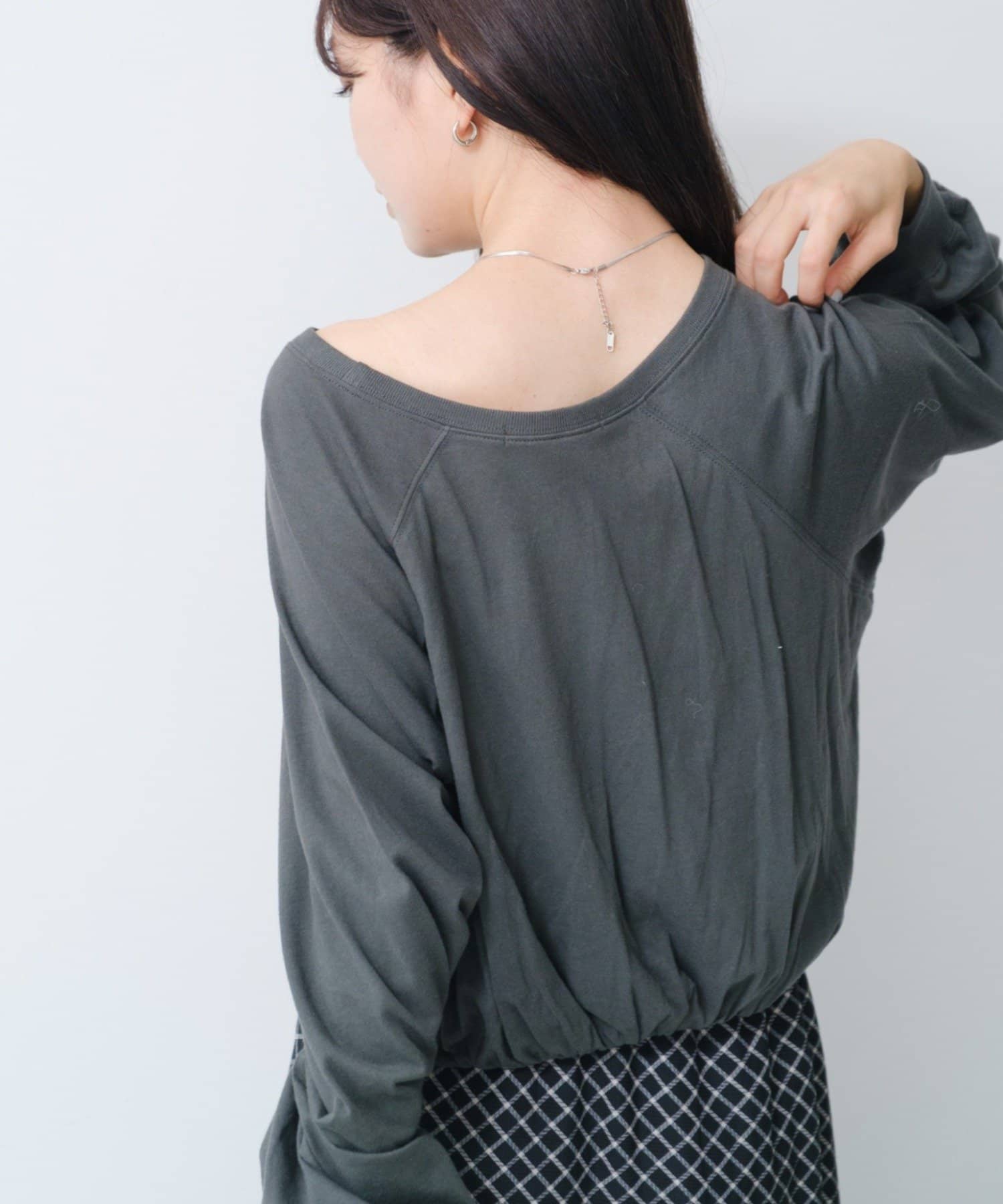 OUTLET(アウトレット) 【Kastane】シャーリングロゴTEE