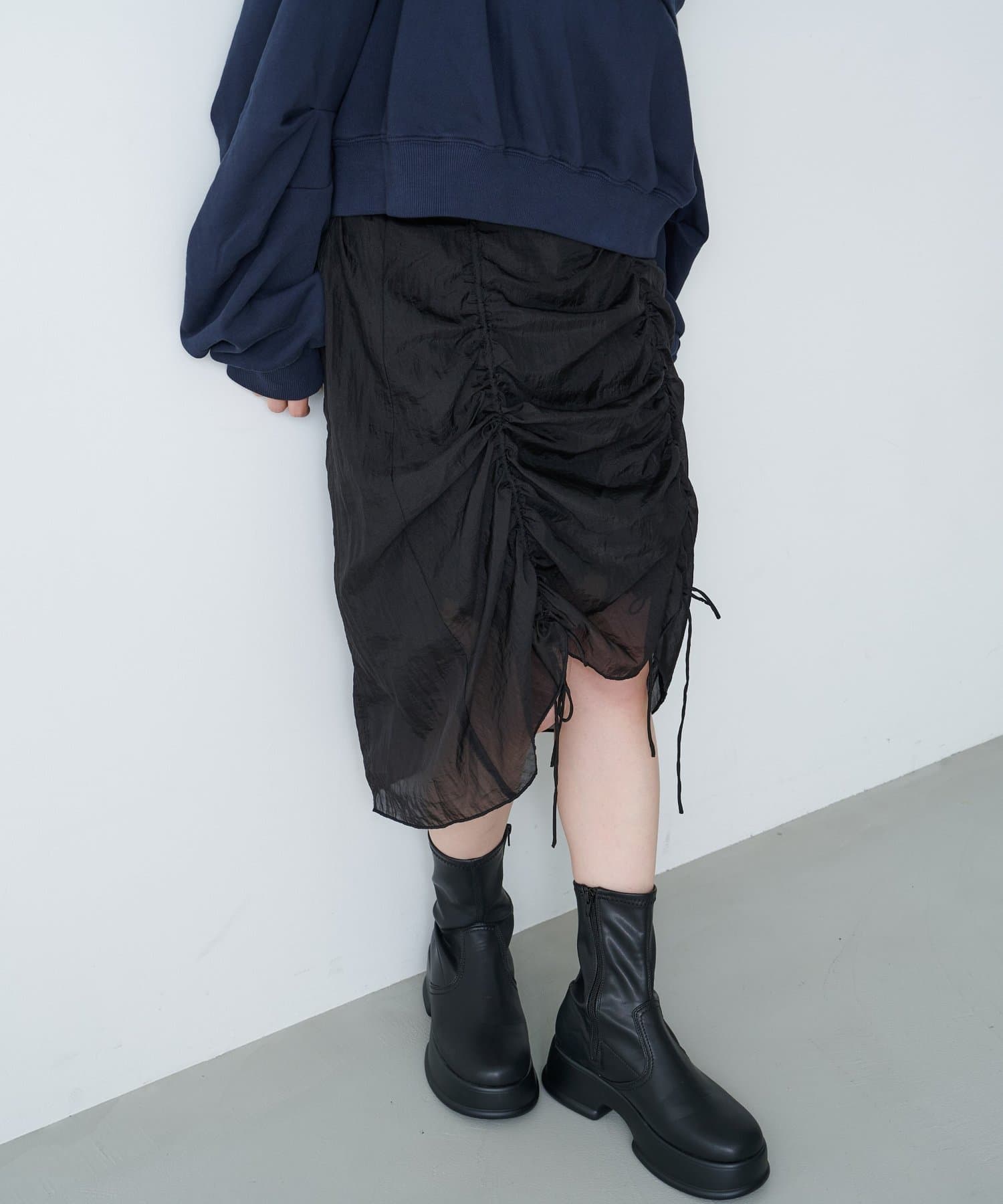 OUTLET(アウトレット) 【Kastane】シアーシャーリングスカート