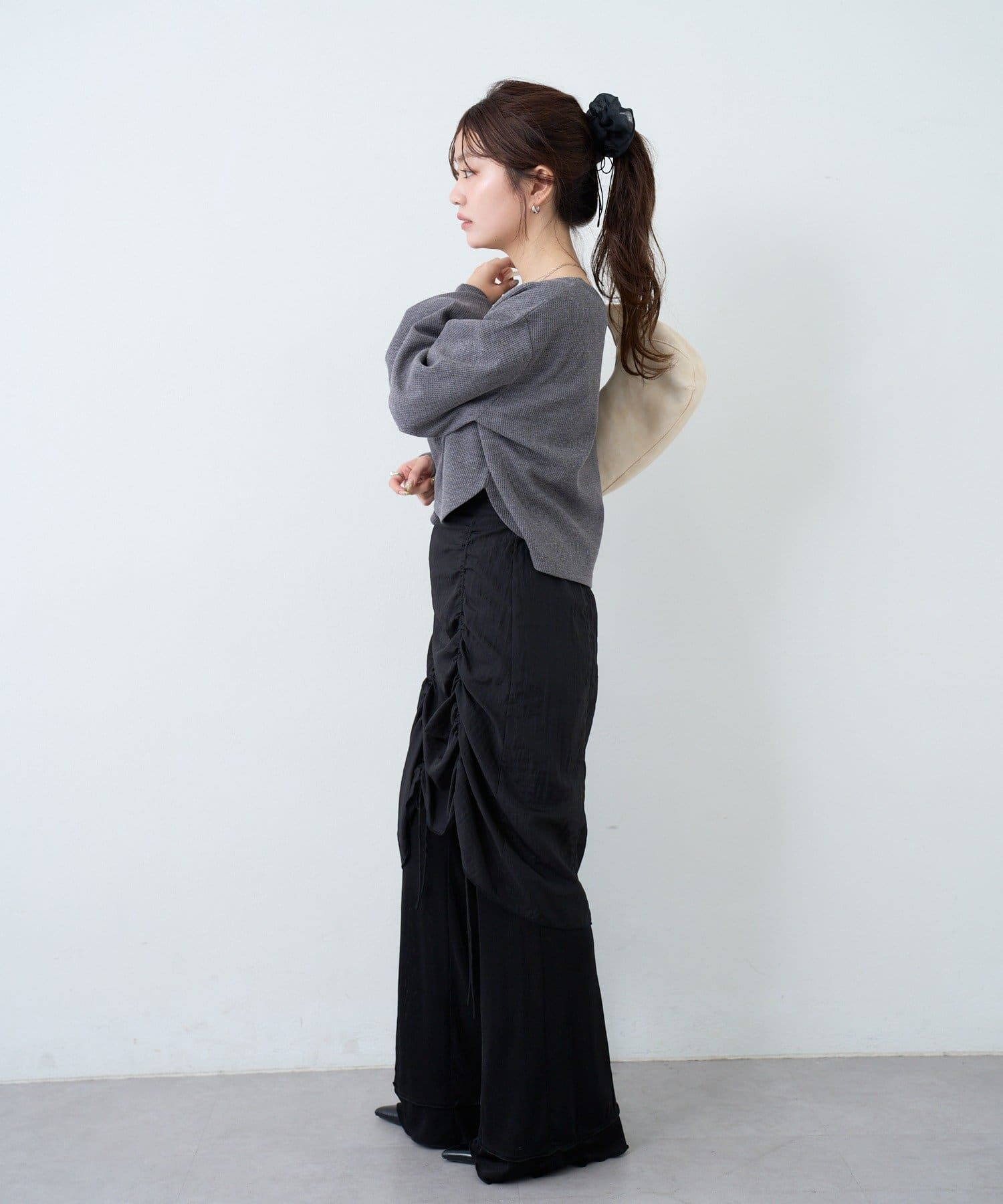 OUTLET(アウトレット) 【Kastane】シアーシャーリングスカート