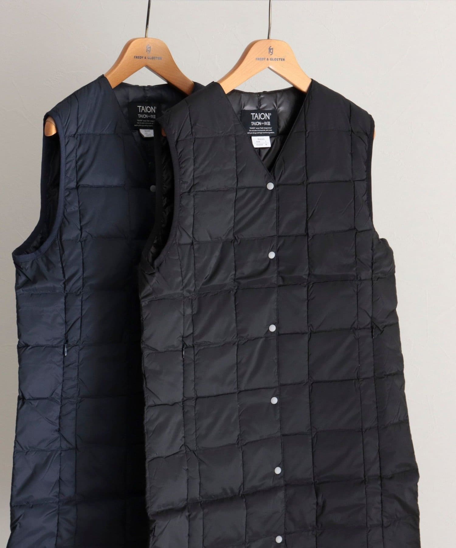 FREDY & GLOSTER(フレディ アンド グロスター) 【TAION/タイオン】V NECK LONG DOWN VEST