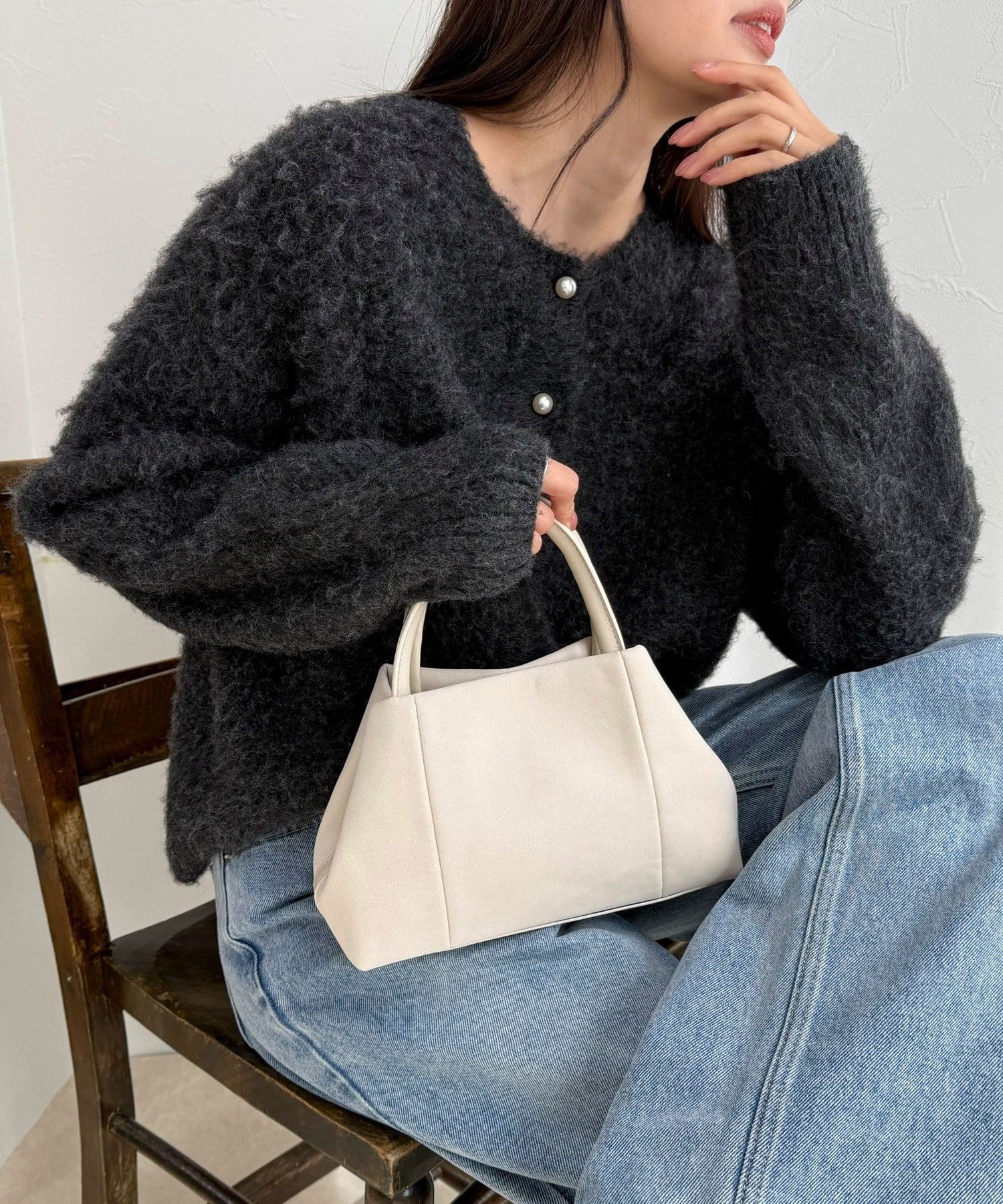 FREDY & GLOSTER(フレディ アンド グロスター) フェイクスエードミニトートバッグ