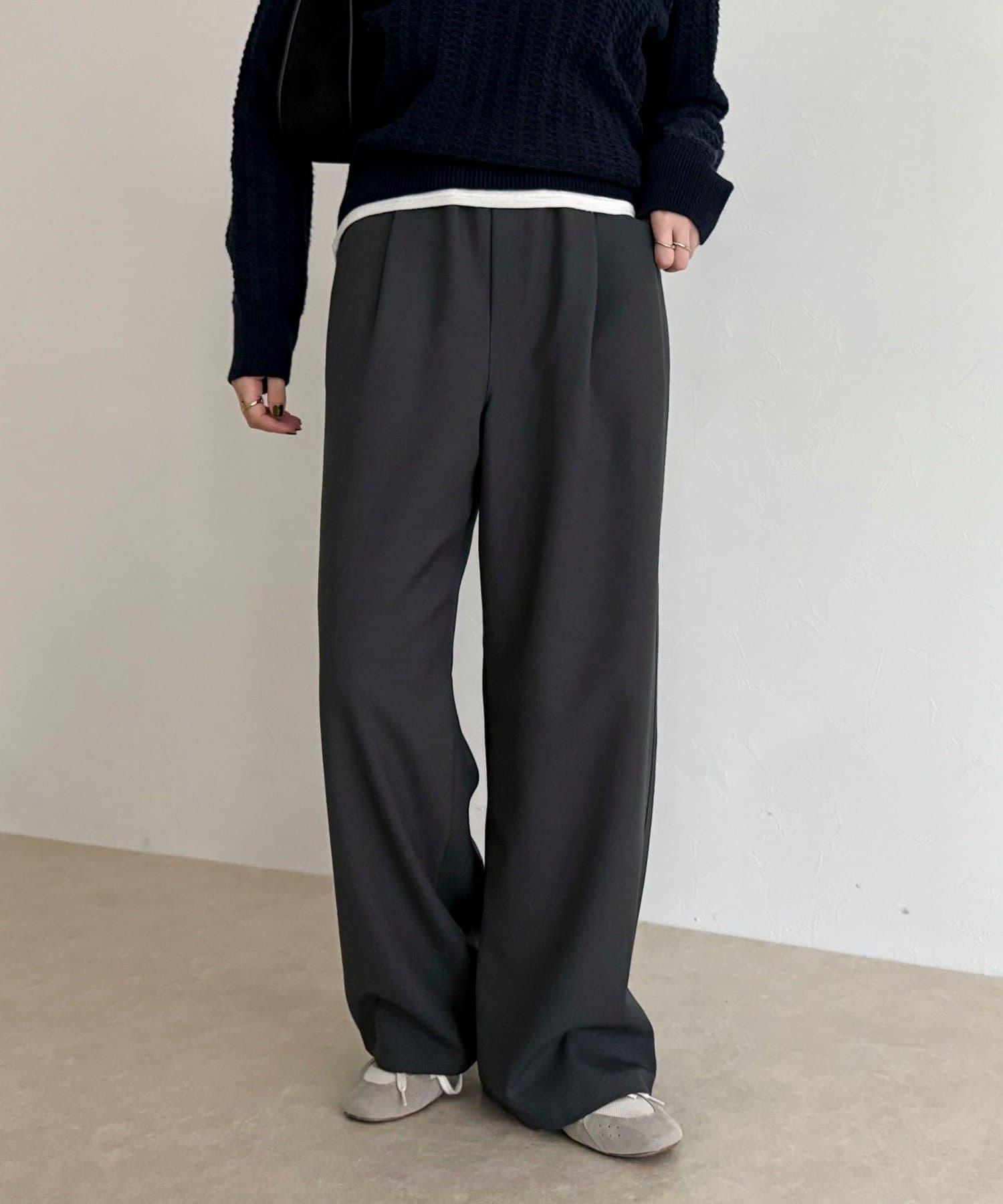 FREDY & GLOSTER(フレディ アンド グロスター) ウールライク5ポケイージーパンツ