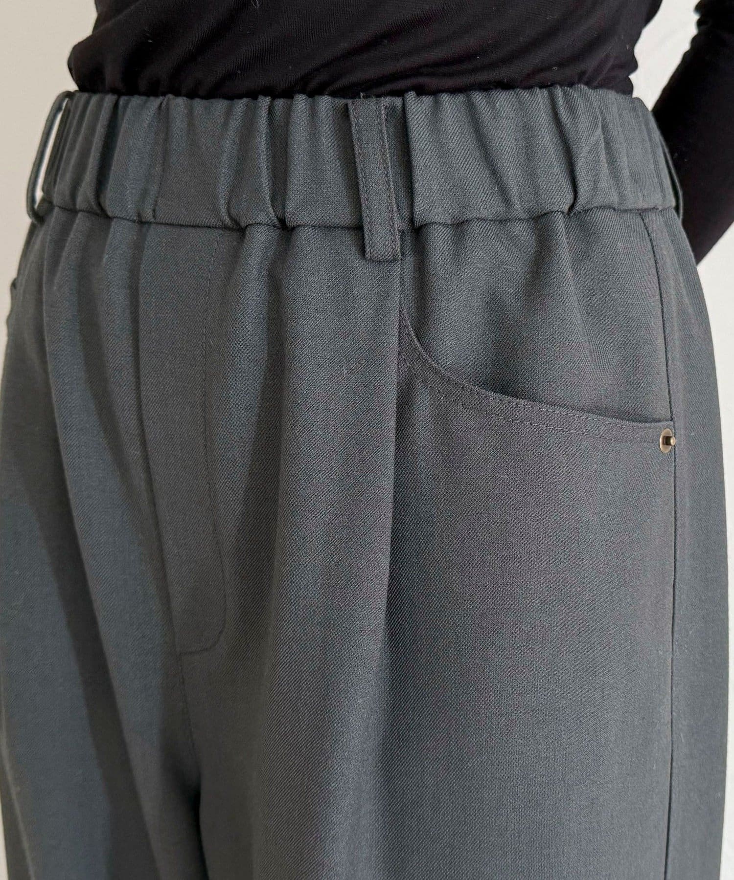 FREDY & GLOSTER(フレディ アンド グロスター) ウールライク5ポケイージーパンツ