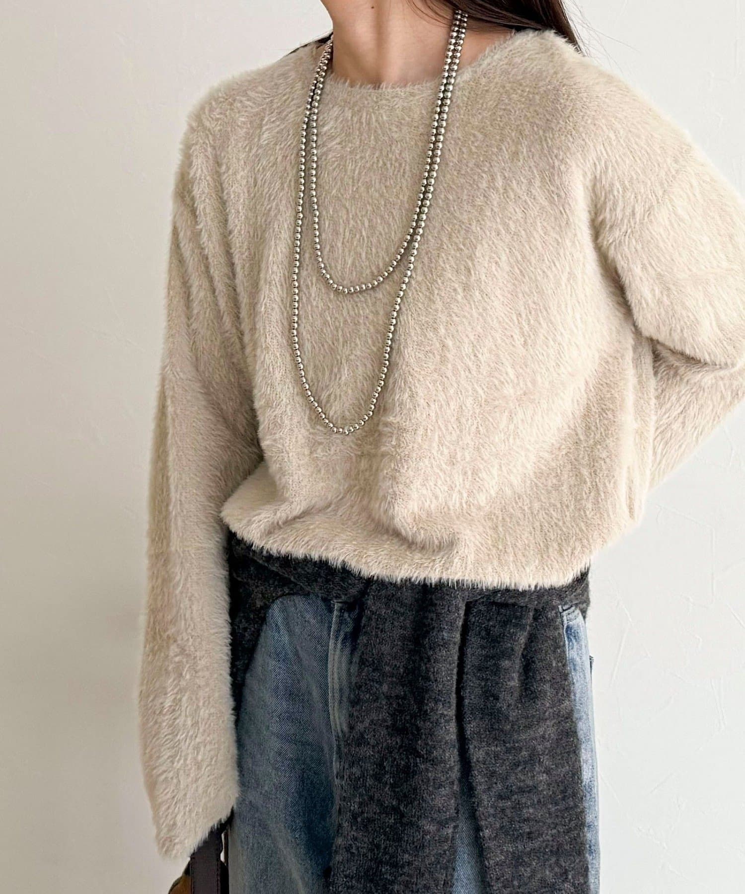 FREDY & GLOSTER(フレディ アンド グロスター) シャギールーズロンTシャツ