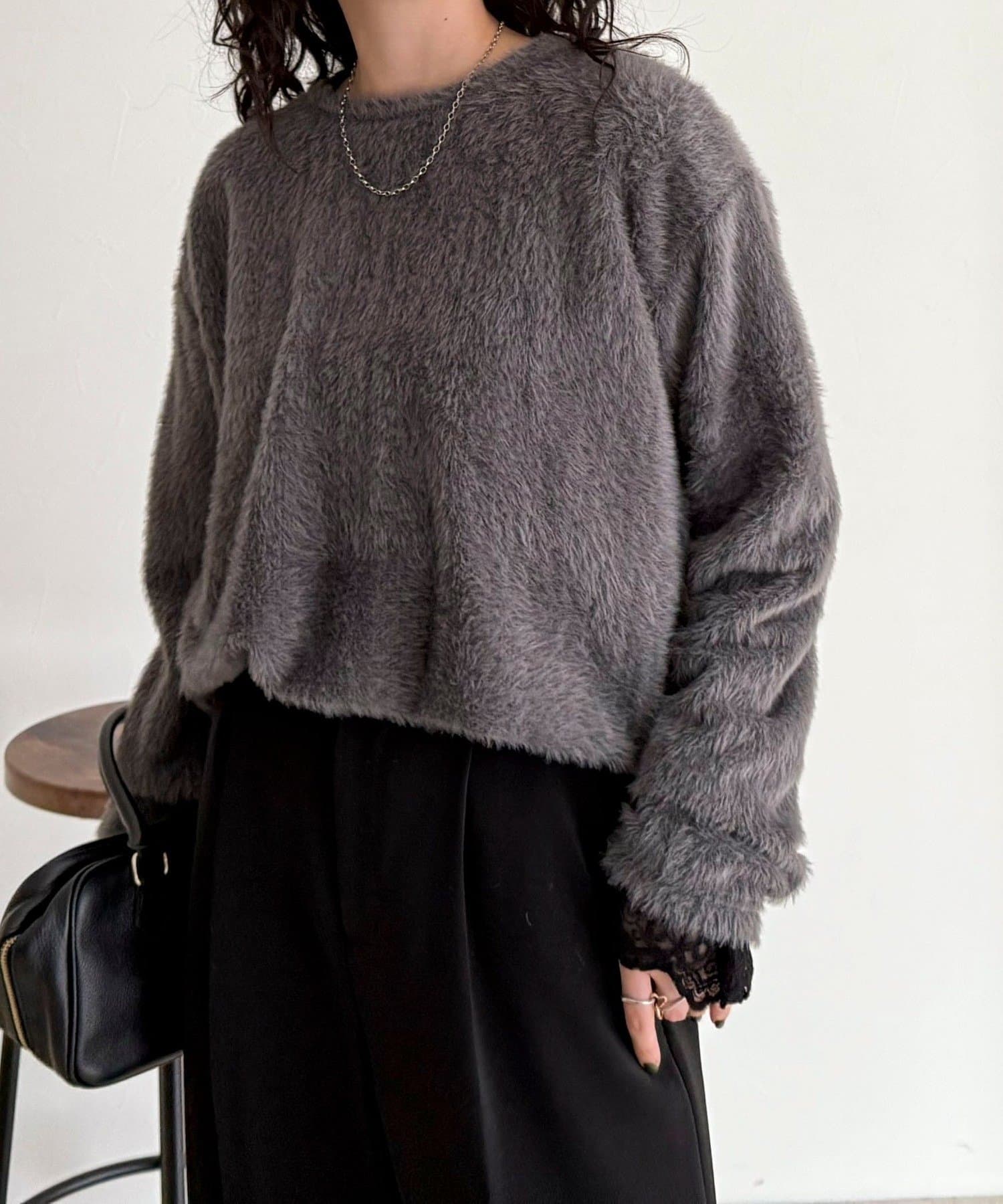 FREDY & GLOSTER(フレディ アンド グロスター) シャギールーズロンTシャツ