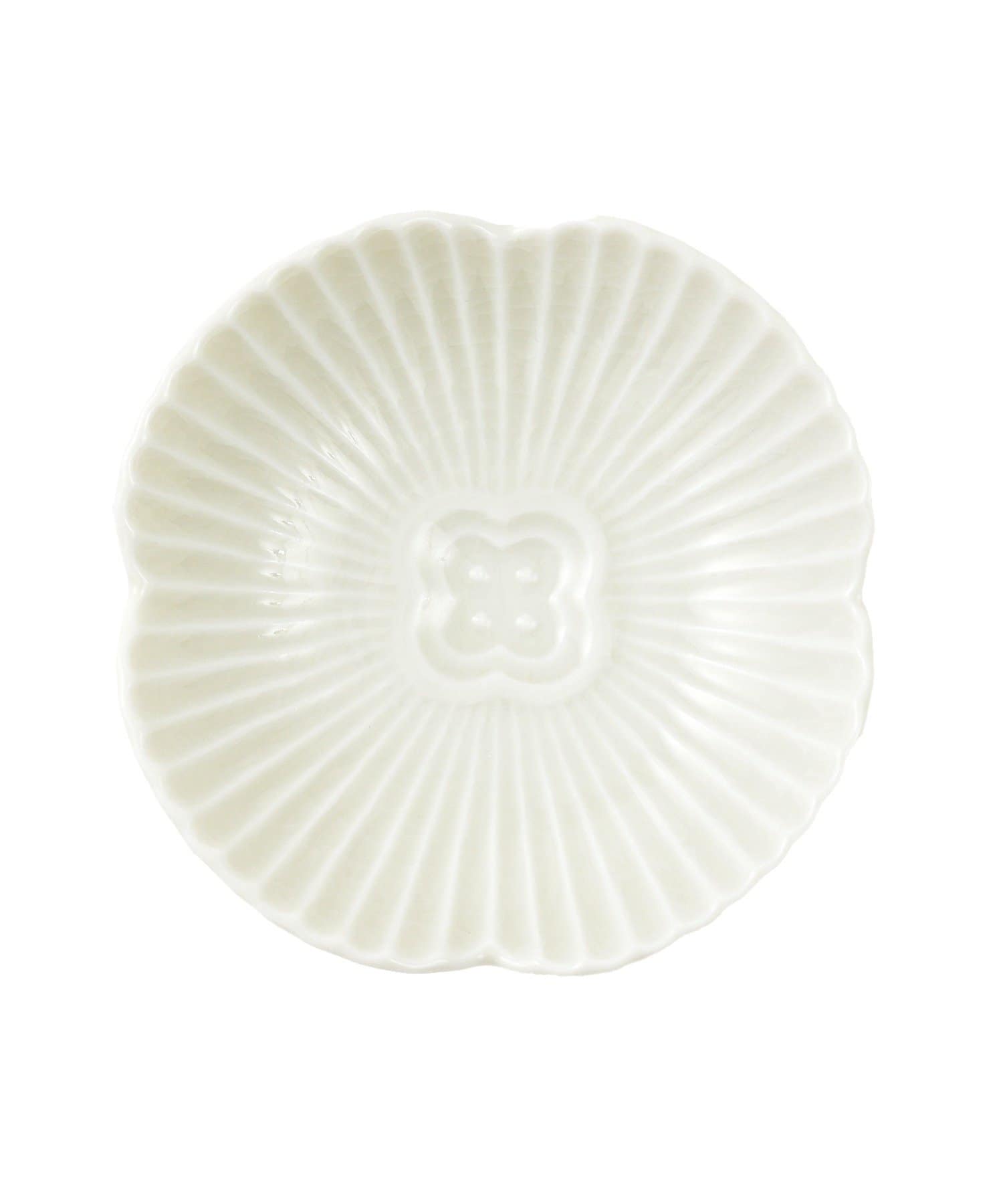 salut!(サリュ) ガラス貫入小皿雪椿／花ひらく、新春のうつわ