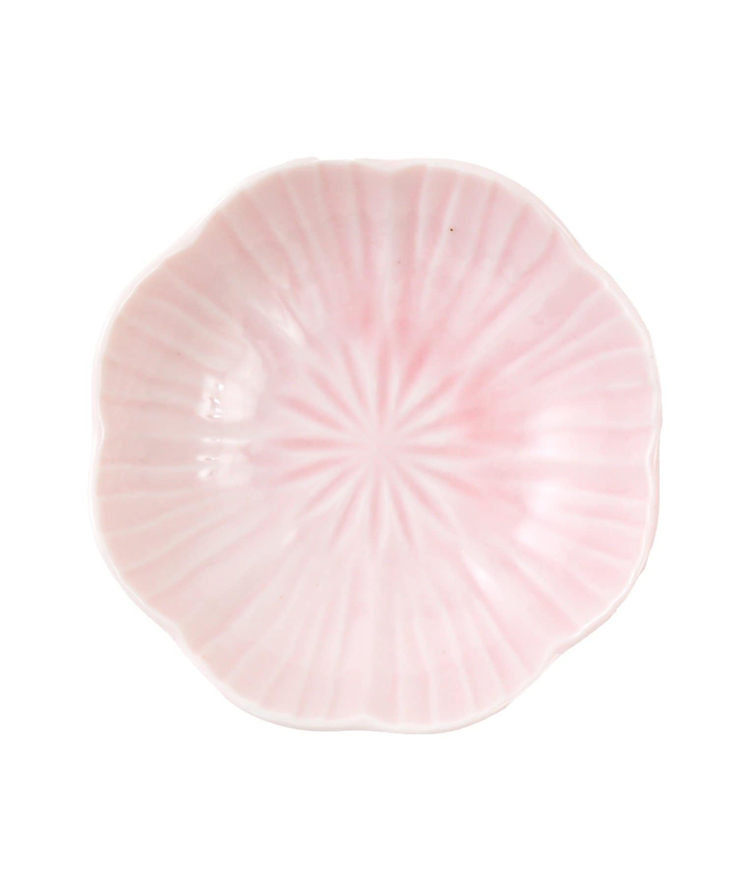 salut!(サリュ) ガラス貫入小皿桃花／花ひらく、新春のうつわ