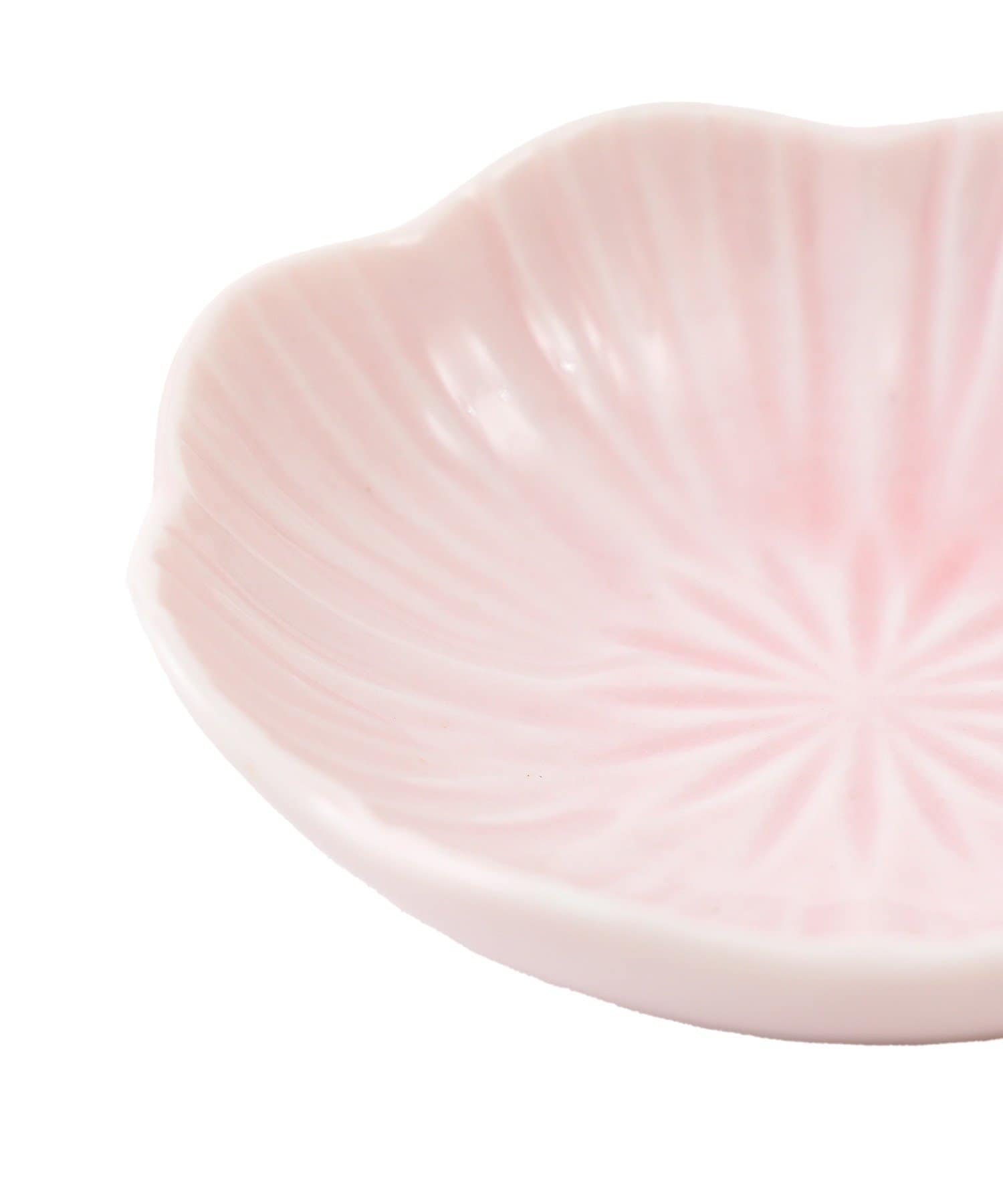 salut!(サリュ) ガラス貫入小皿桃花／花ひらく、新春のうつわ