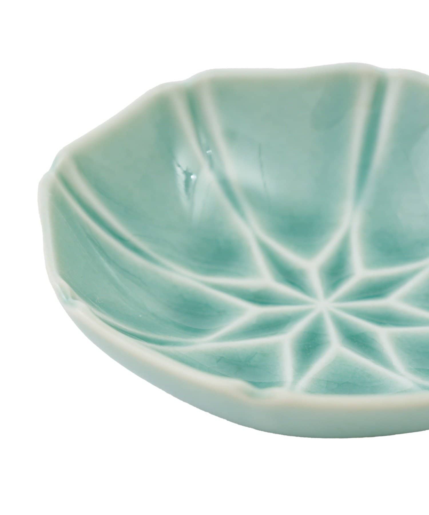 salut!(サリュ) ガラス貫入小皿水仙／花ひらく、新春のうつわ