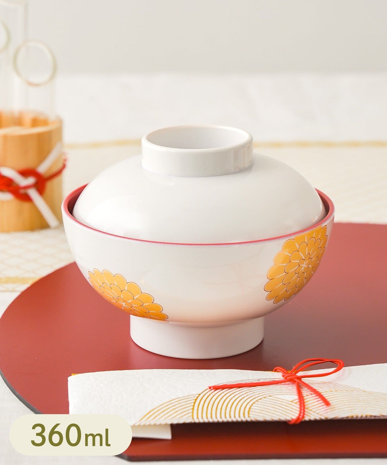 3COINS(スリーコインズ) 雑煮椀：360ml／お正月