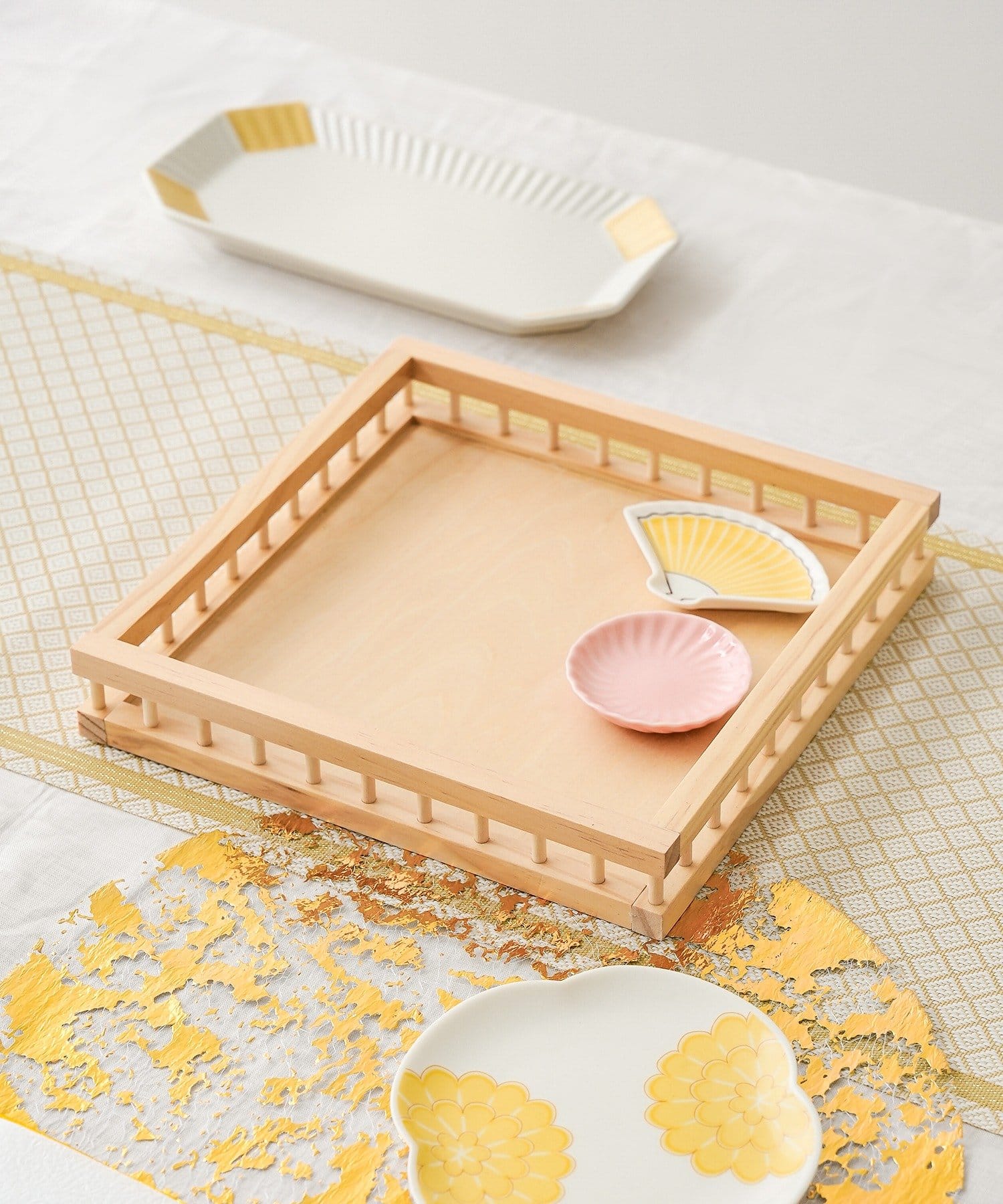 3COINS(スリーコインズ) 木製盛器／お正月